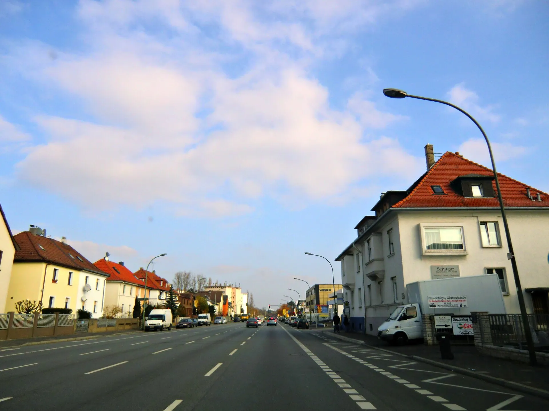 Wohnhäuser an der Mühlheimer Straße in Offenbach