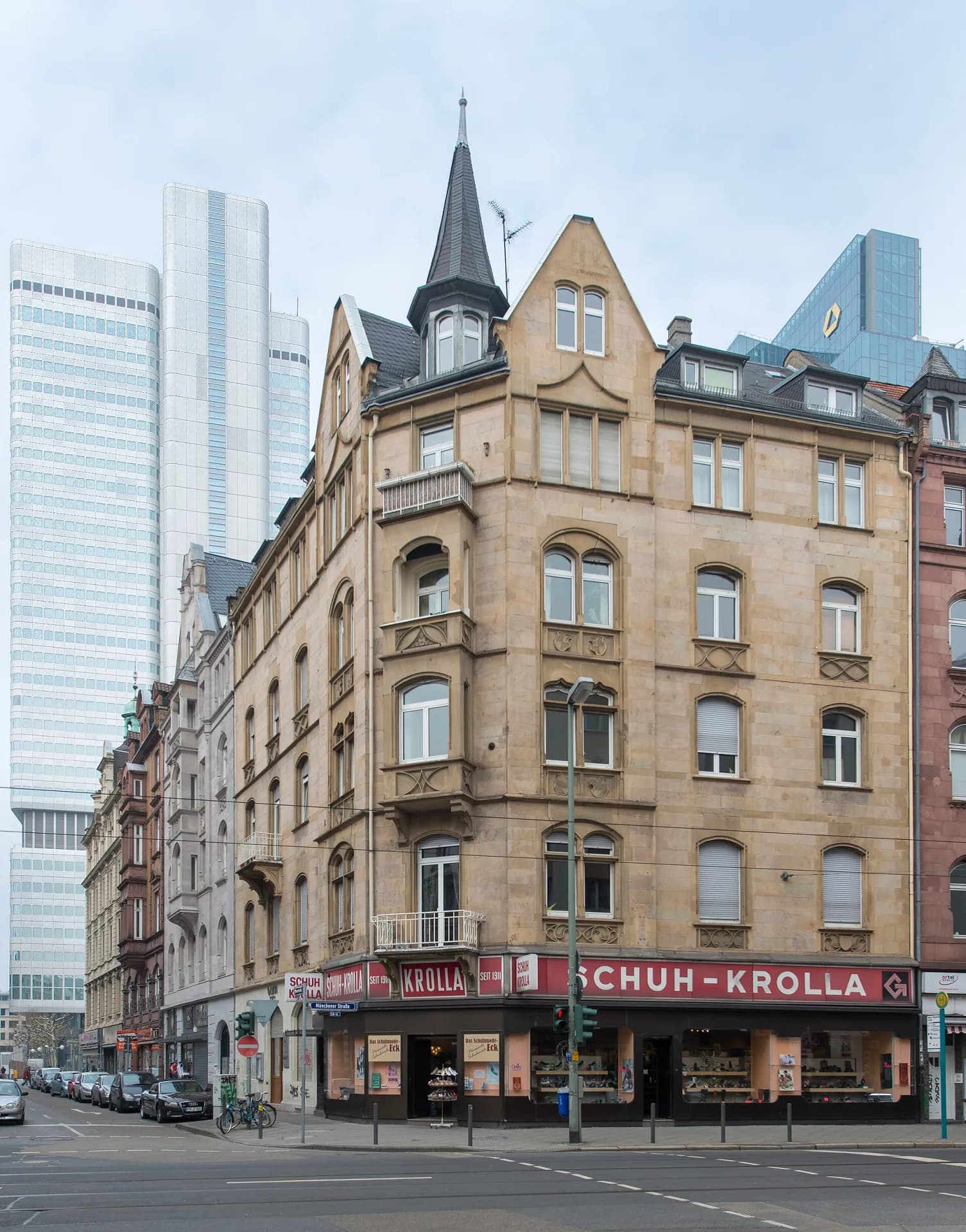 Eckhaus Münchener Straße und Weserstraße im Frankfurter Bahnhofsviertel