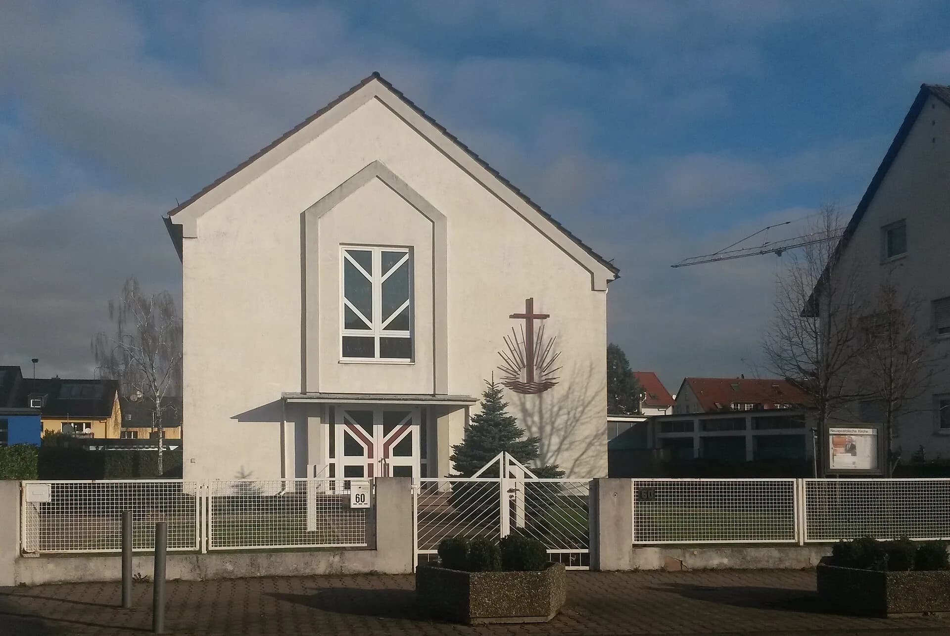 Neuapostolische Kirche in der Lärchenstraße in Frankfurt Griesheim