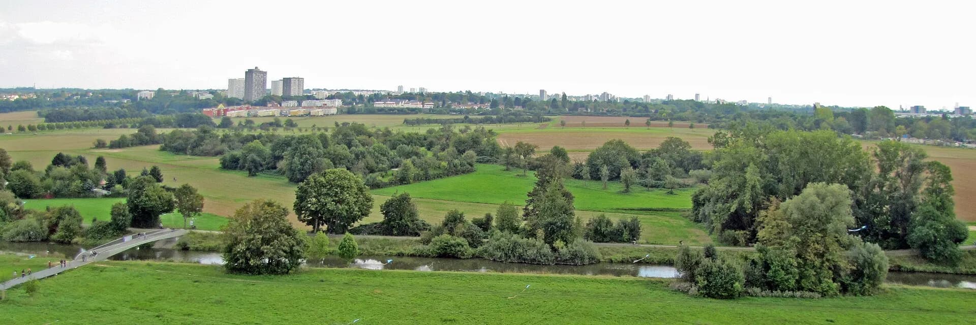 Panorama über das Niddatal in Frankfurt am Main