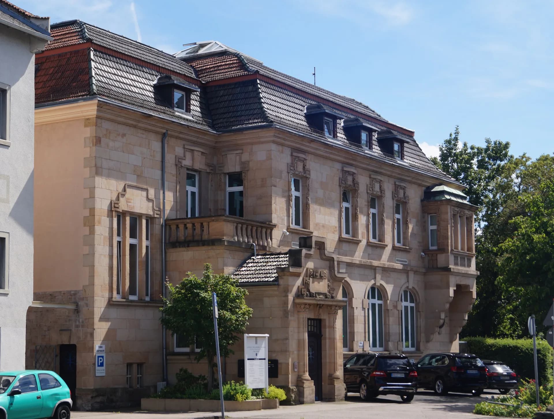 Villa der ehemaligen Reichsbanknebenstelle an der Nußallee in Hanau