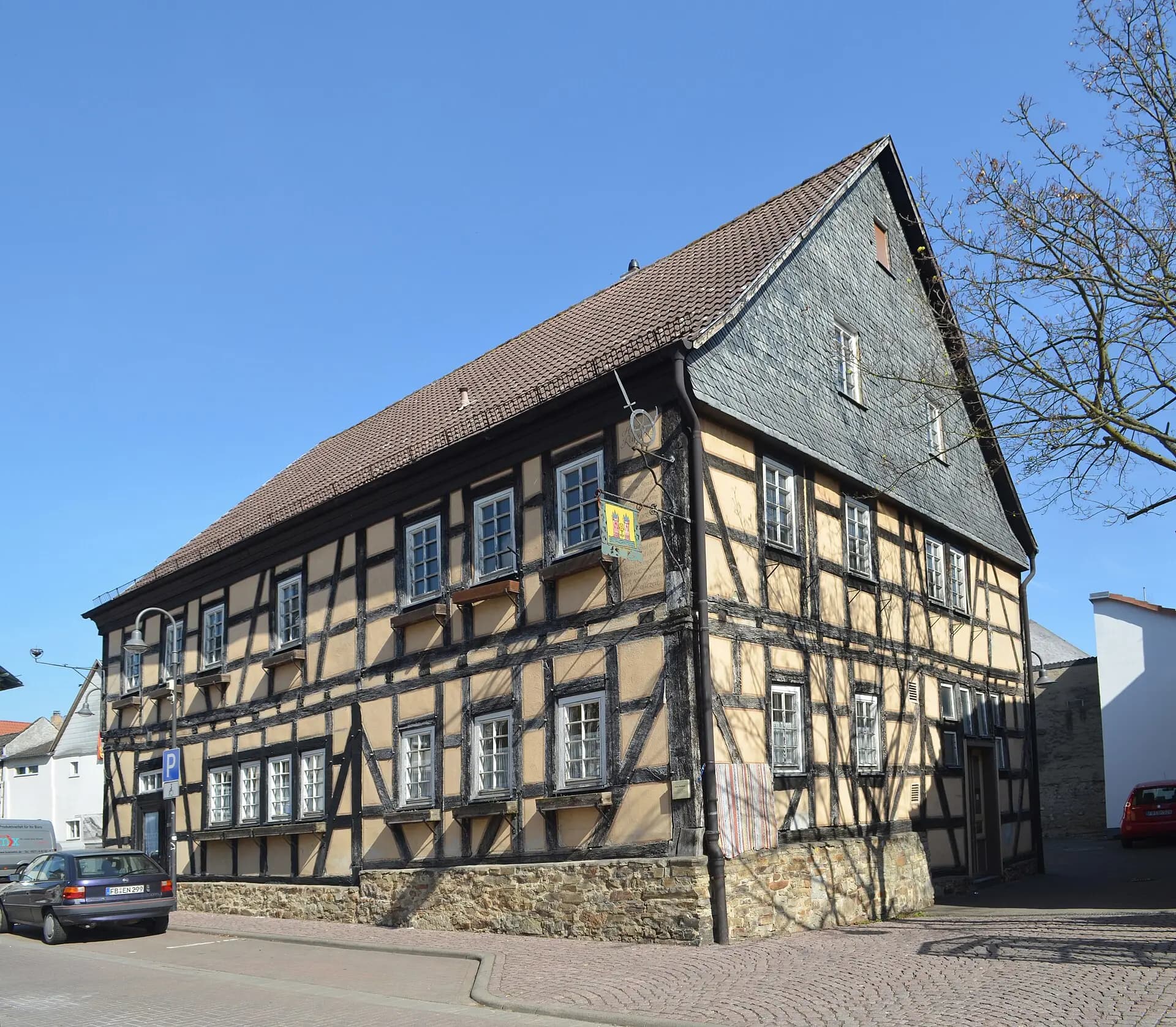 Fachwerk-Hofreite Homburger Straße 2 in Ober-Rosbach, Rosbach vor der Höhe