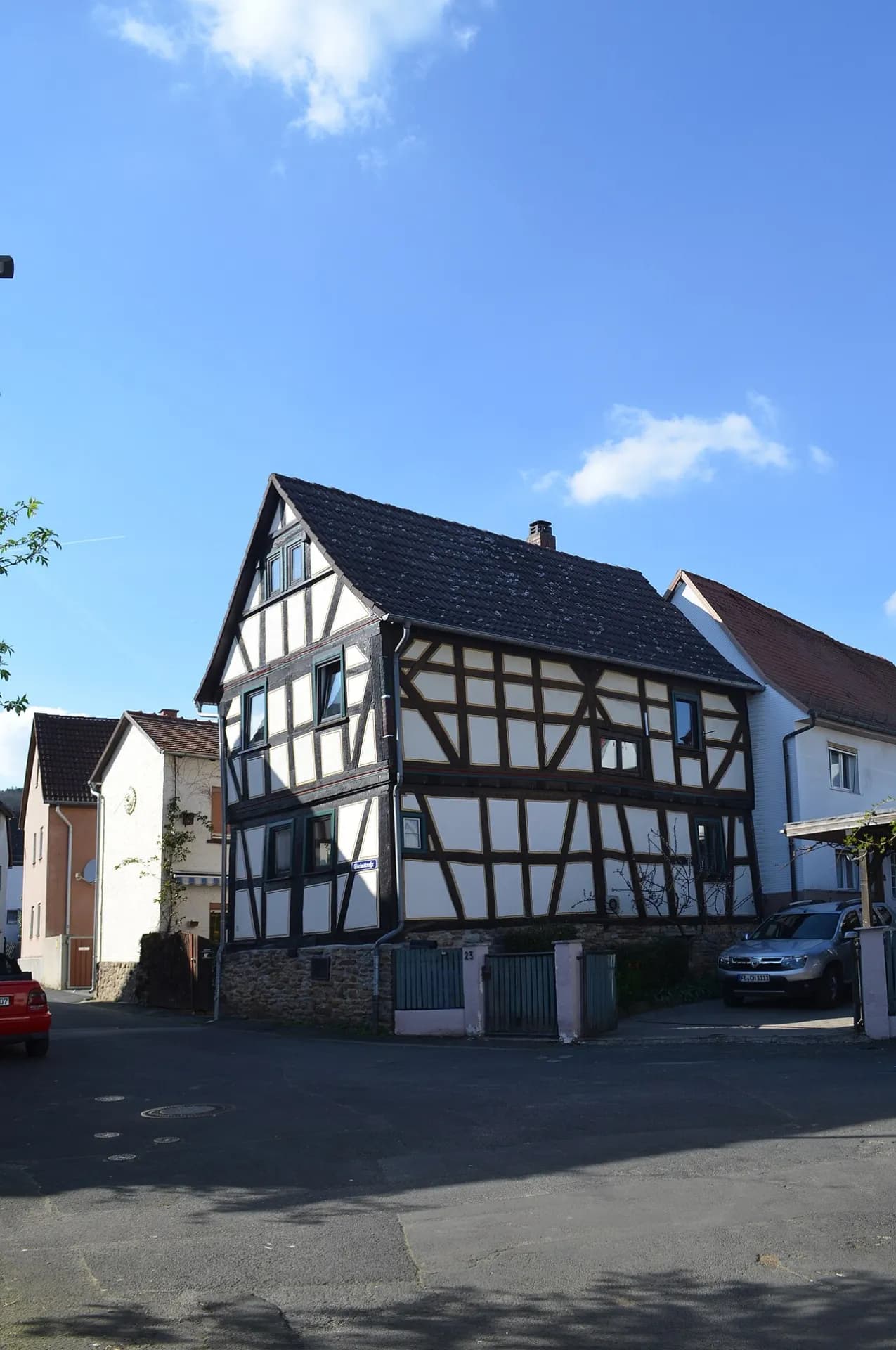 Fachwerkgiebel Steinstraße 3 in Ober-Rosbach, Rosbach vor der Höhe