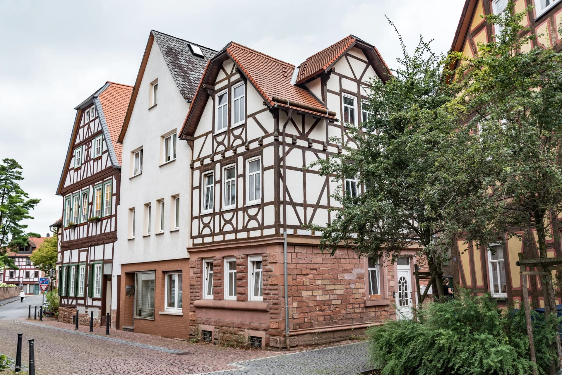 Fachwerkhäuser Obere Haitzer Gasse 24 bis 28 in Gelnhausen