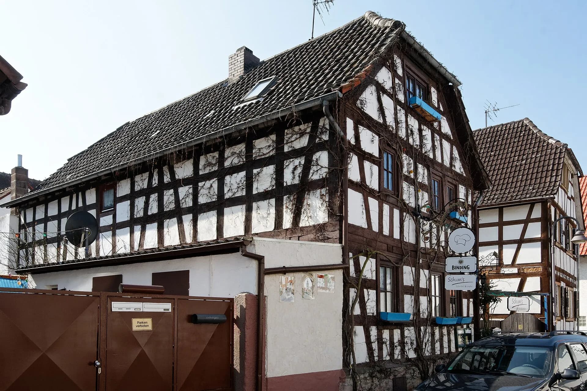 Fachwerkhäuser Obergasse 25 und 27 in Langen
