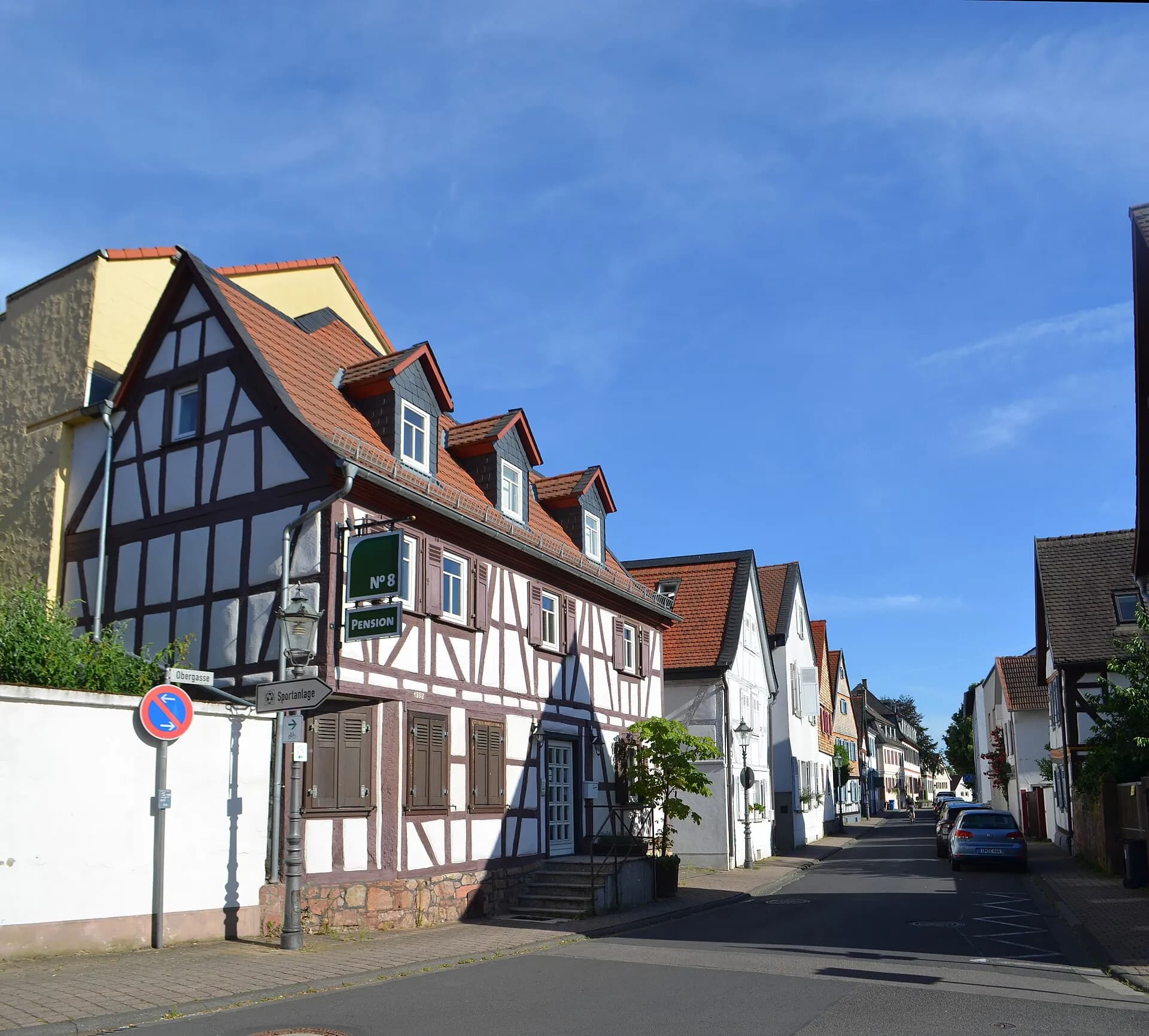 Fachwerkzeile an der Obergasse in Bad Vilbel-Dortelweil