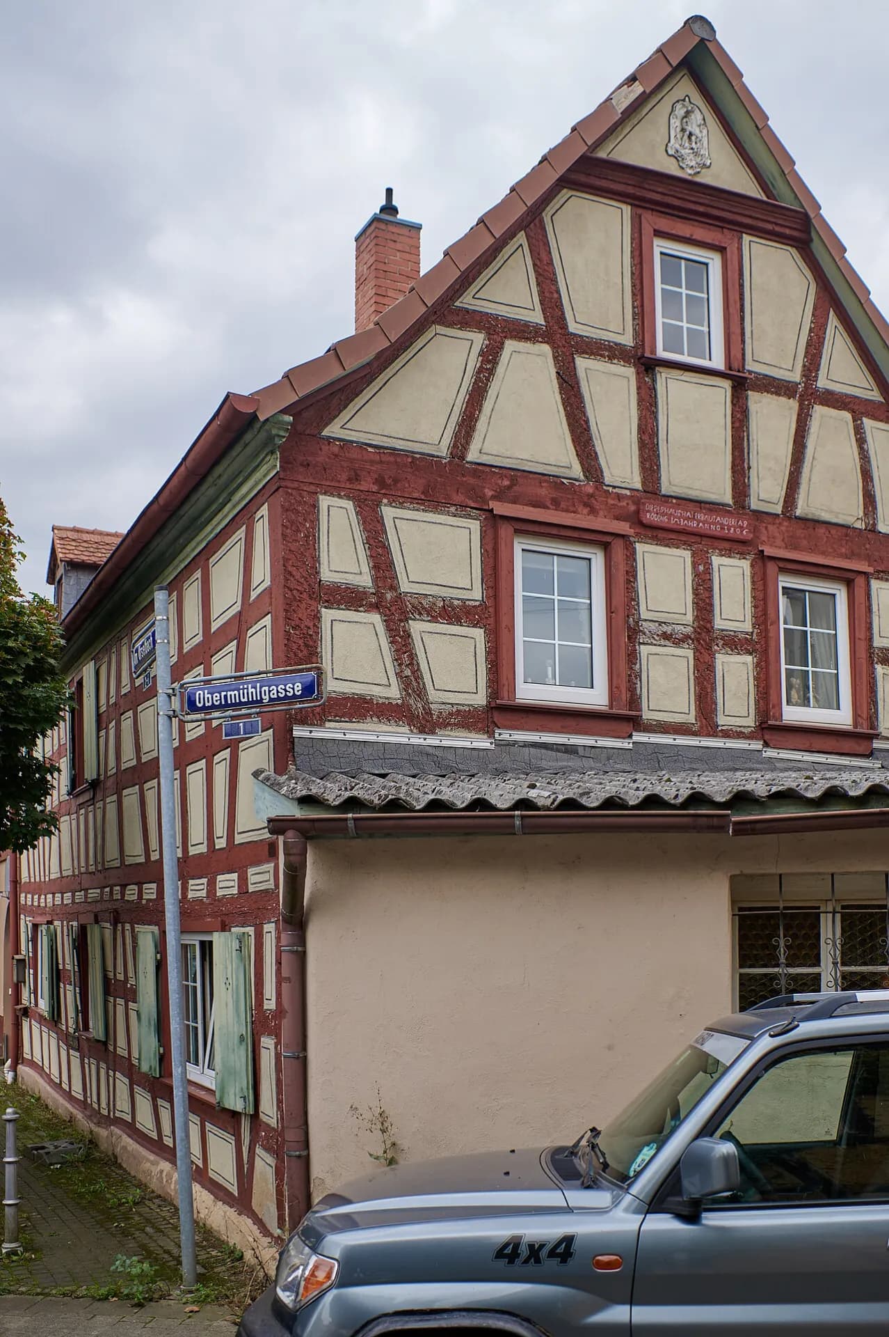 Fachwerkhaus an der Obermühlgasse in Frankfurt Niederursel