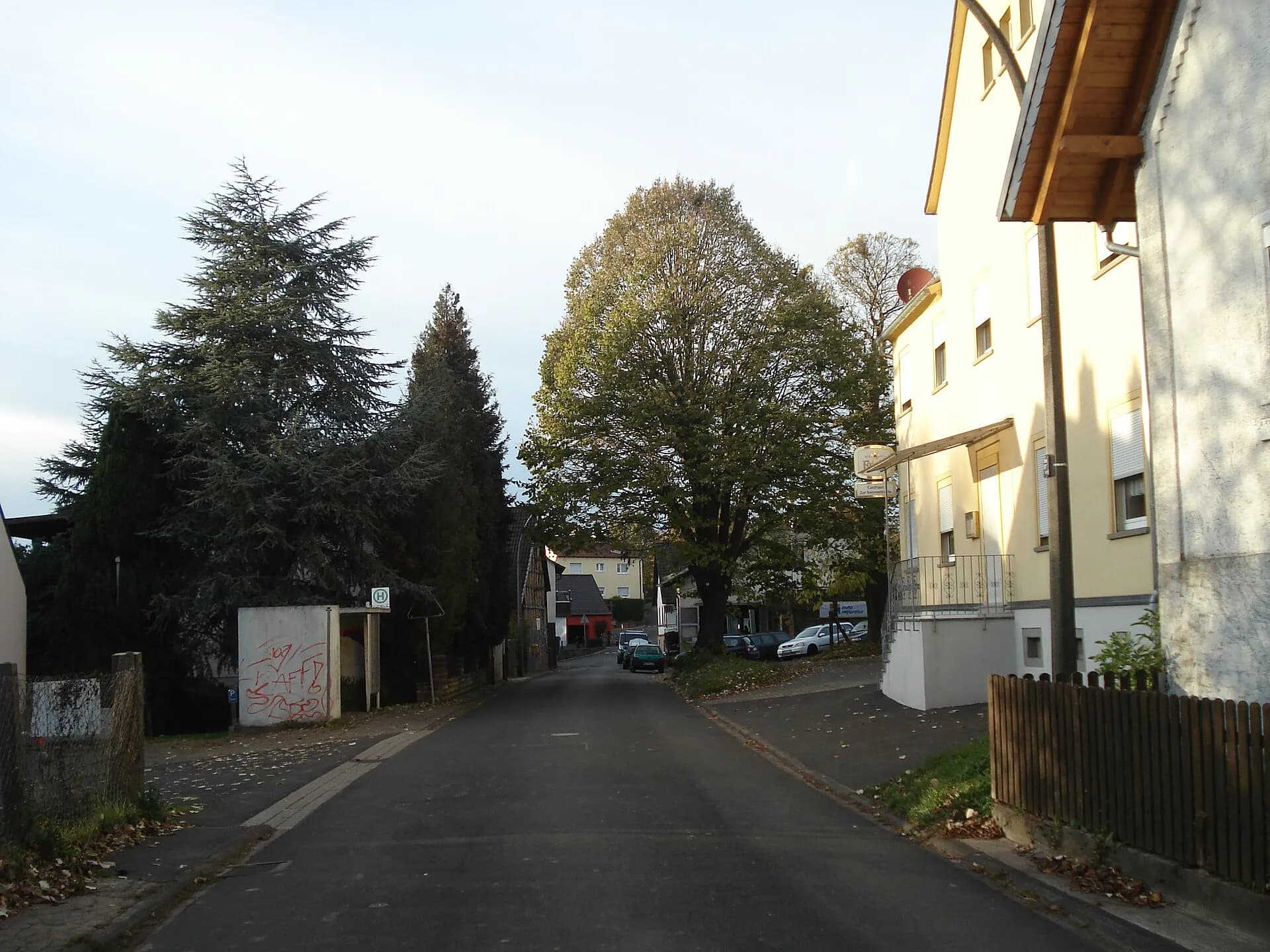 Ortsstraße im Gemeindeteil Oberschur in Krombach