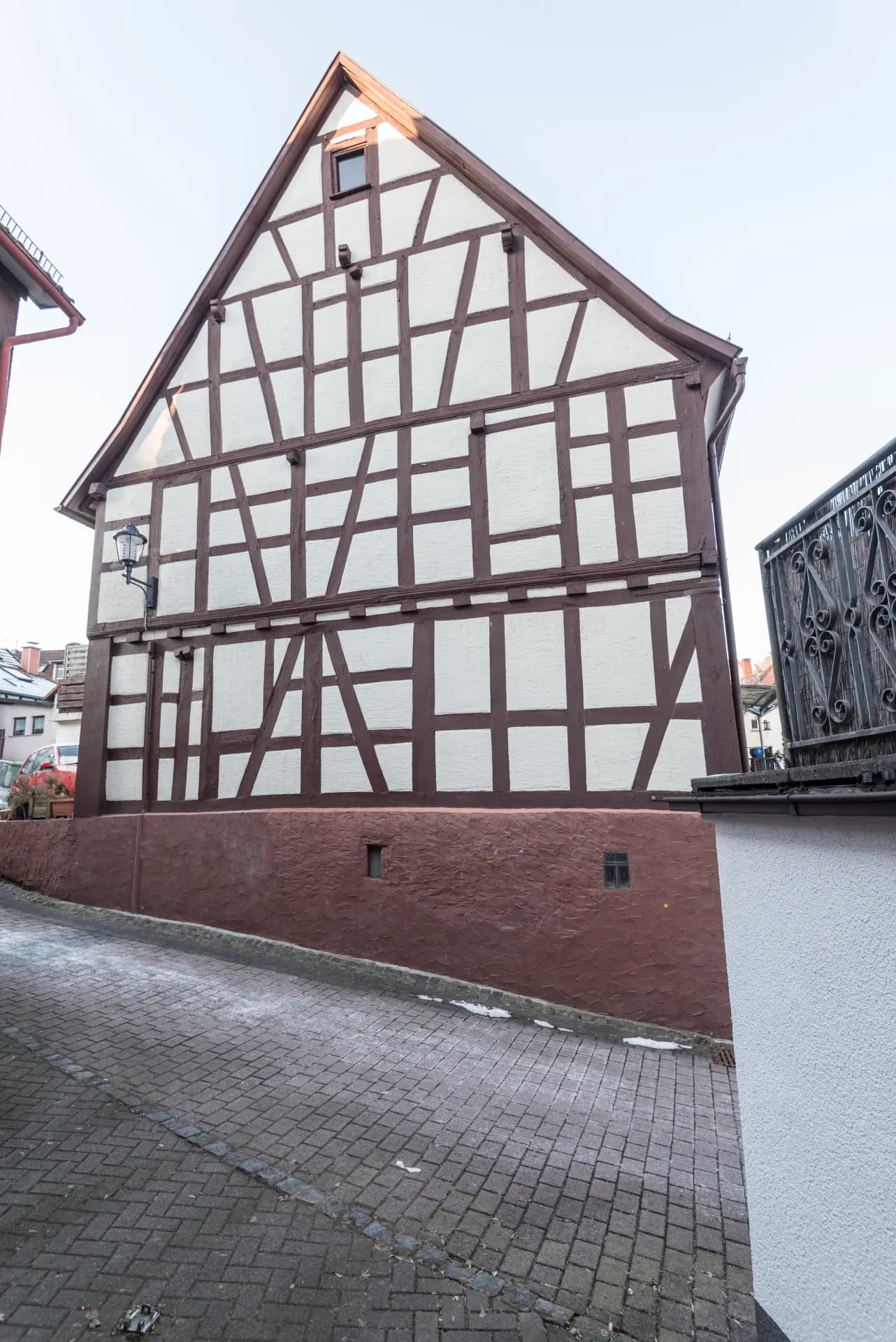 Giebel des Hauses Obertor 15 zum Forsthof in Wächtersbach