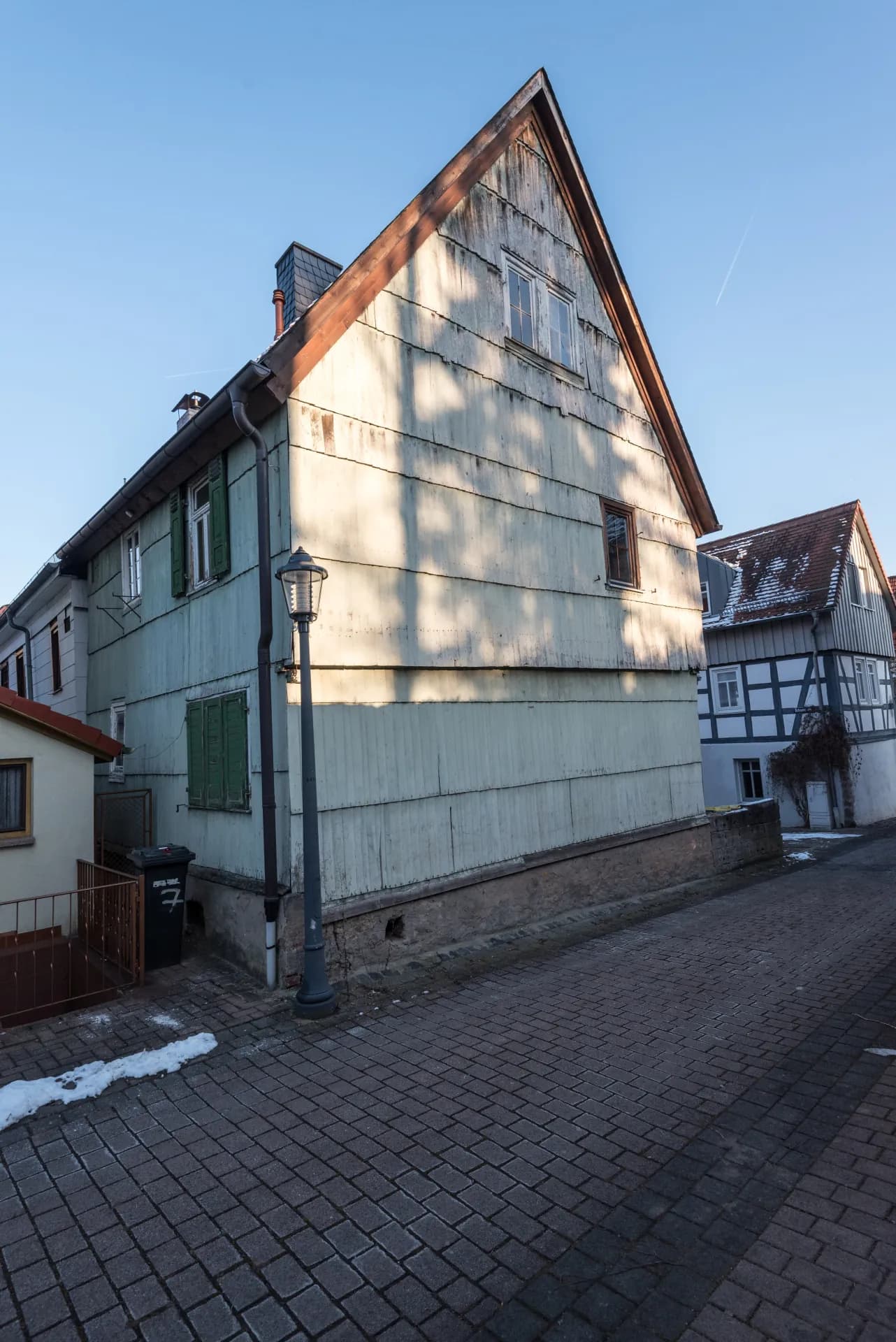 Giebelseite des Hauses Ochsenberg 6 in Wächtersbach