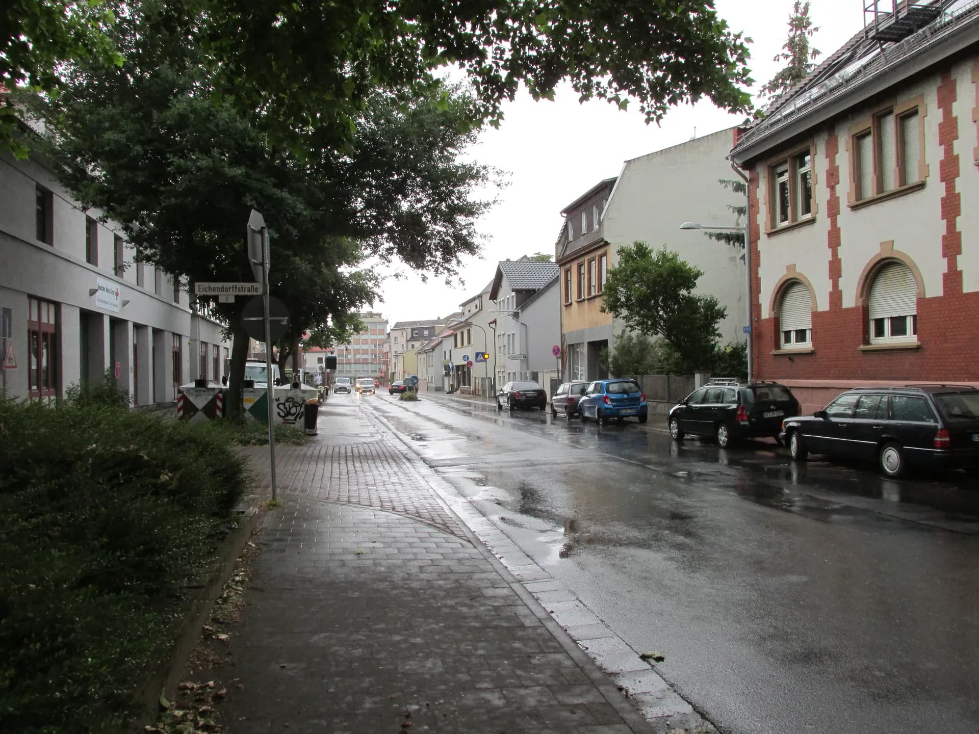 Wohnbebauung an der Offenbacher Straße in Neu-Isenburg