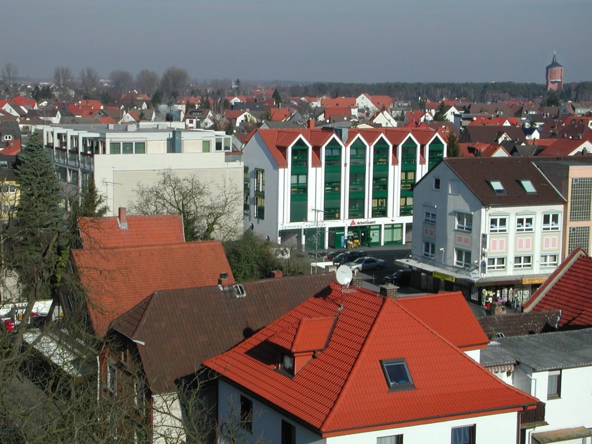 Blick über die Dächer von Rodgau-Jügesheim