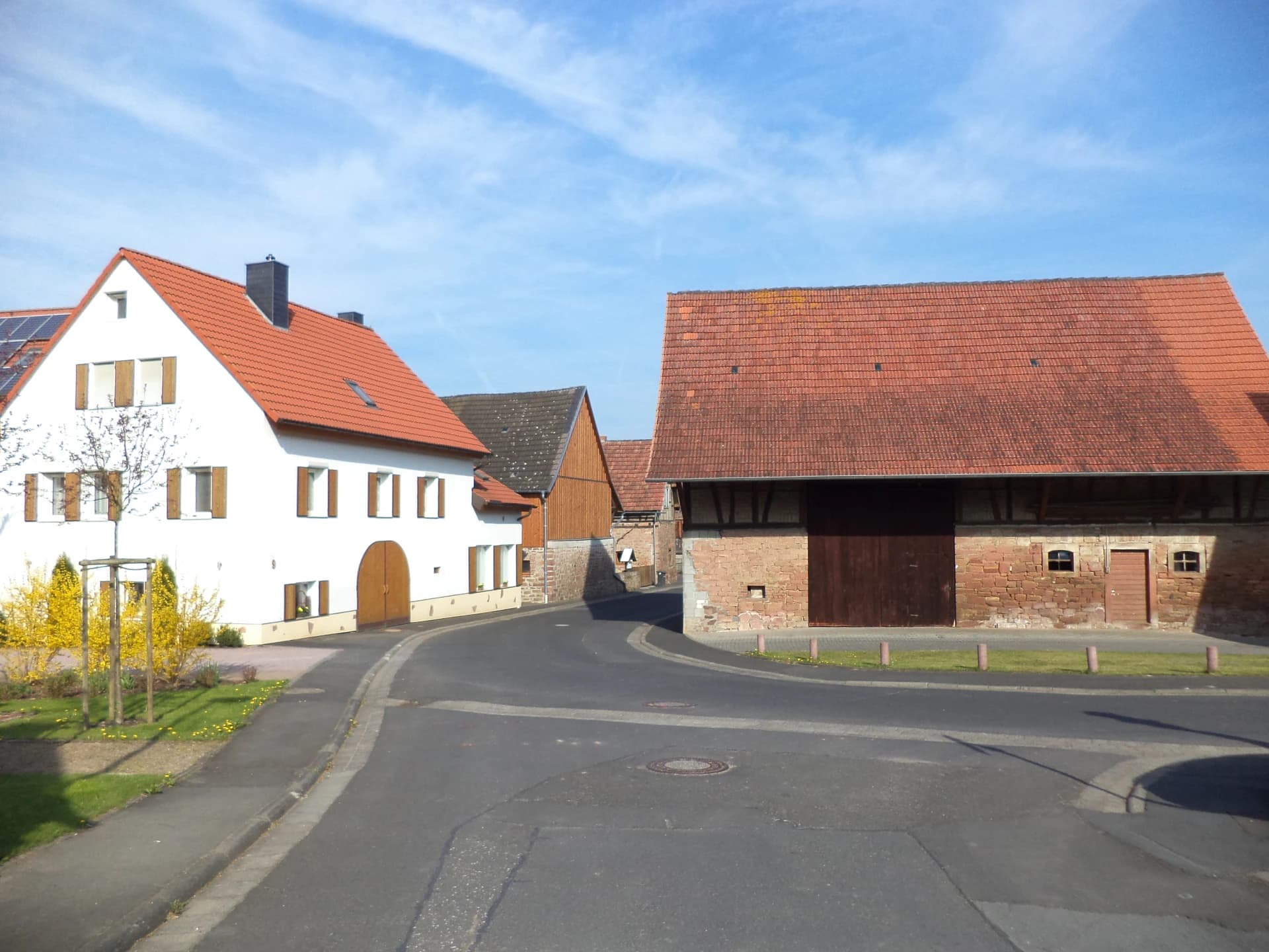 Ortsbild im Ortsteil Kleinlaudenbach in Kleinkahl
