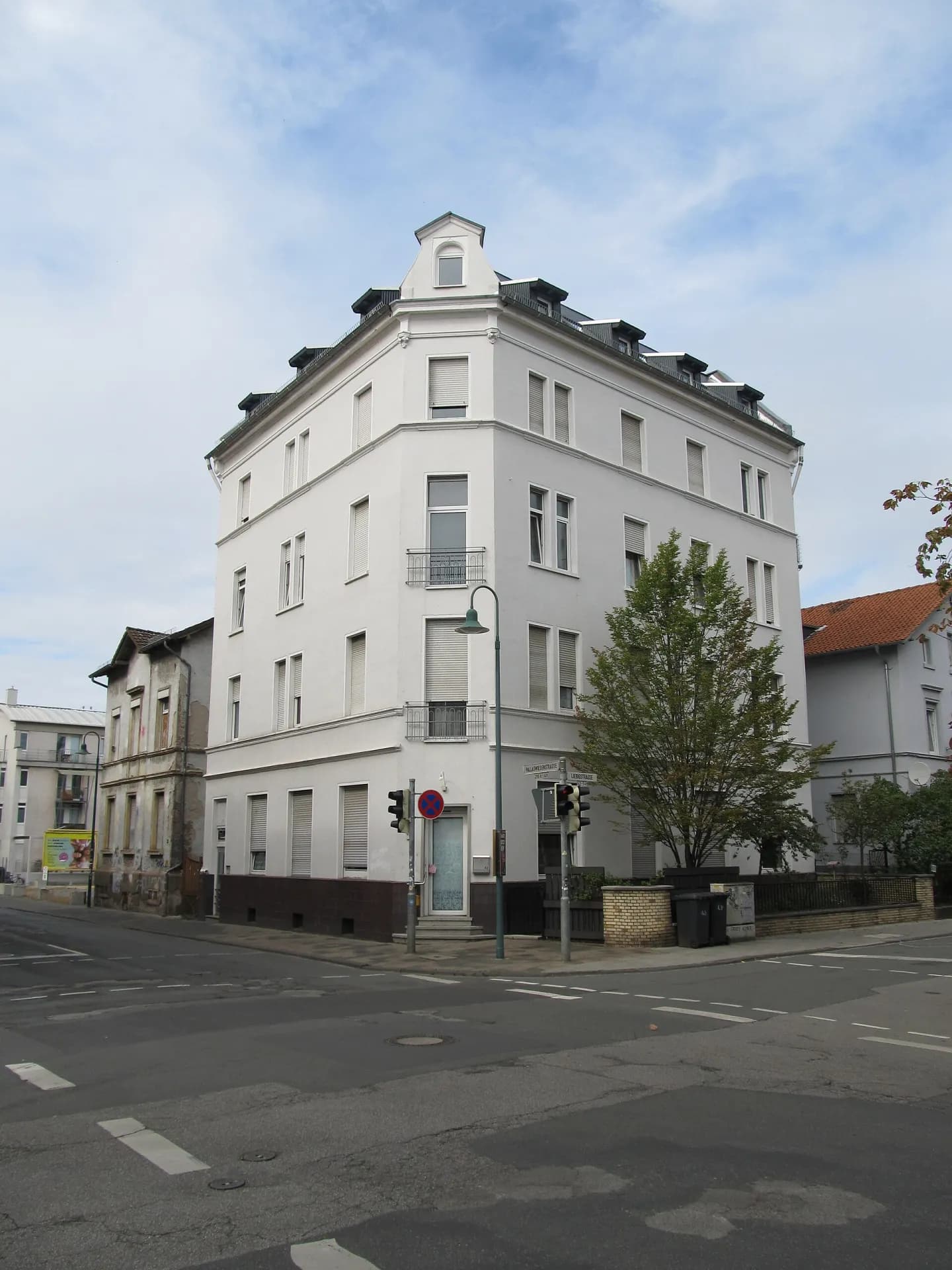 Eckhaus Pallaswiesenstraße 43 in Darmstadt-Nord
