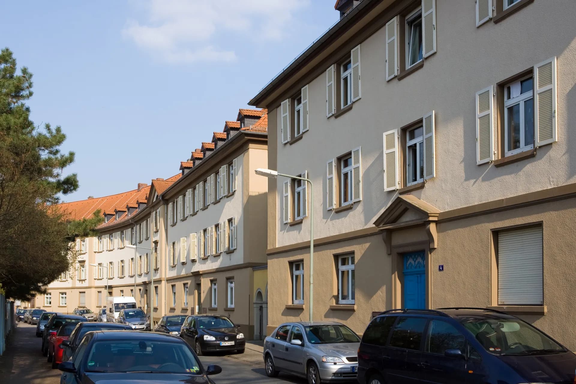 Wohnsiedlung an der Paul-Schwerin-Straße in Frankfurt Höchst