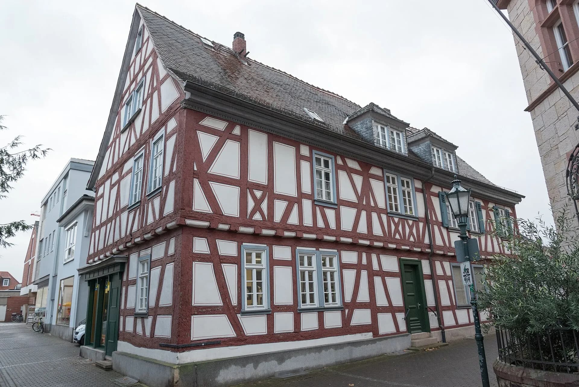 Pfarrgasse 4 von der Ecke in Dieburg