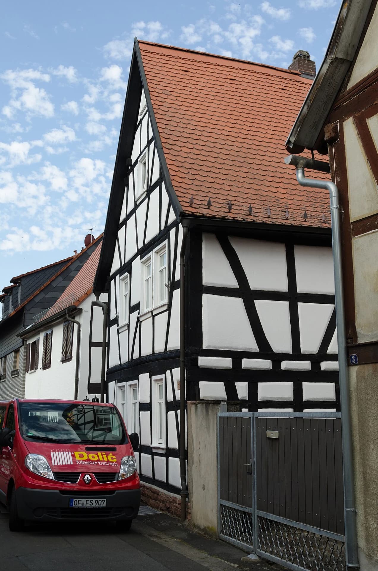 Giebelseite Pfarrgasse 5 in Seligenstadt