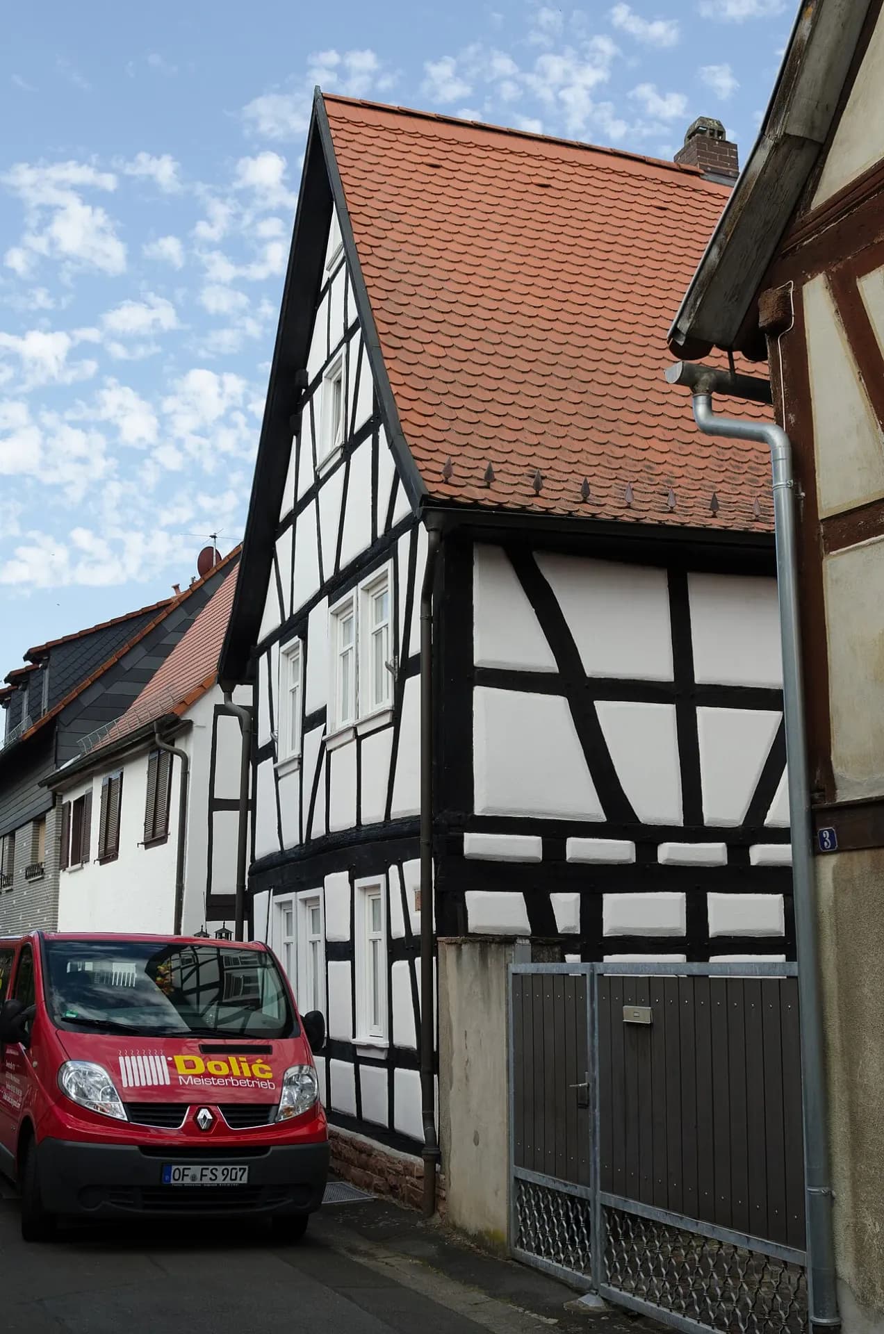 Giebelseite Pfarrgasse 5 in Seligenstadt