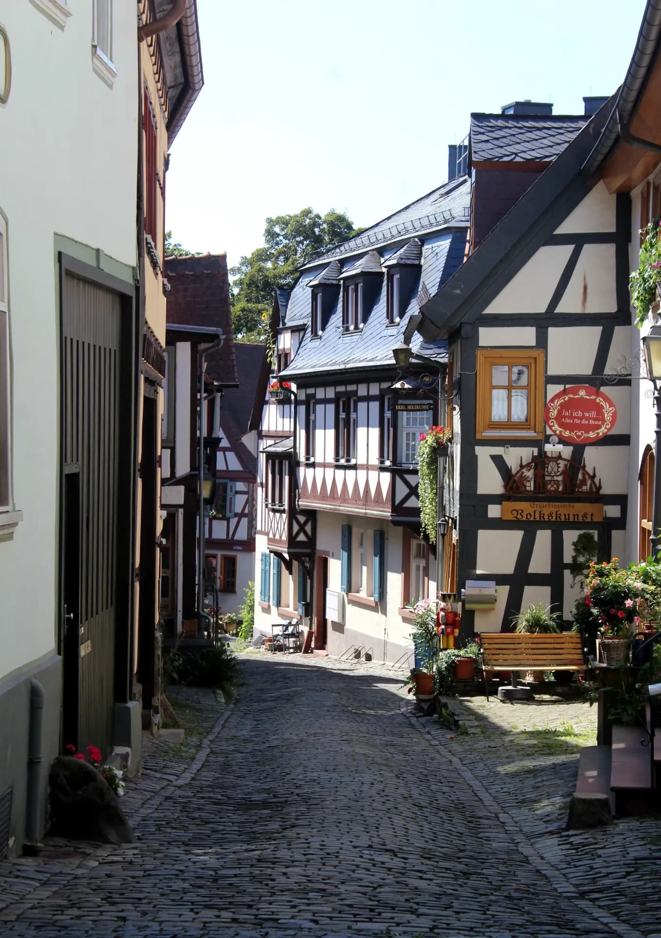 Pferdstraße in der Altstadt von Kronberg im Taunus