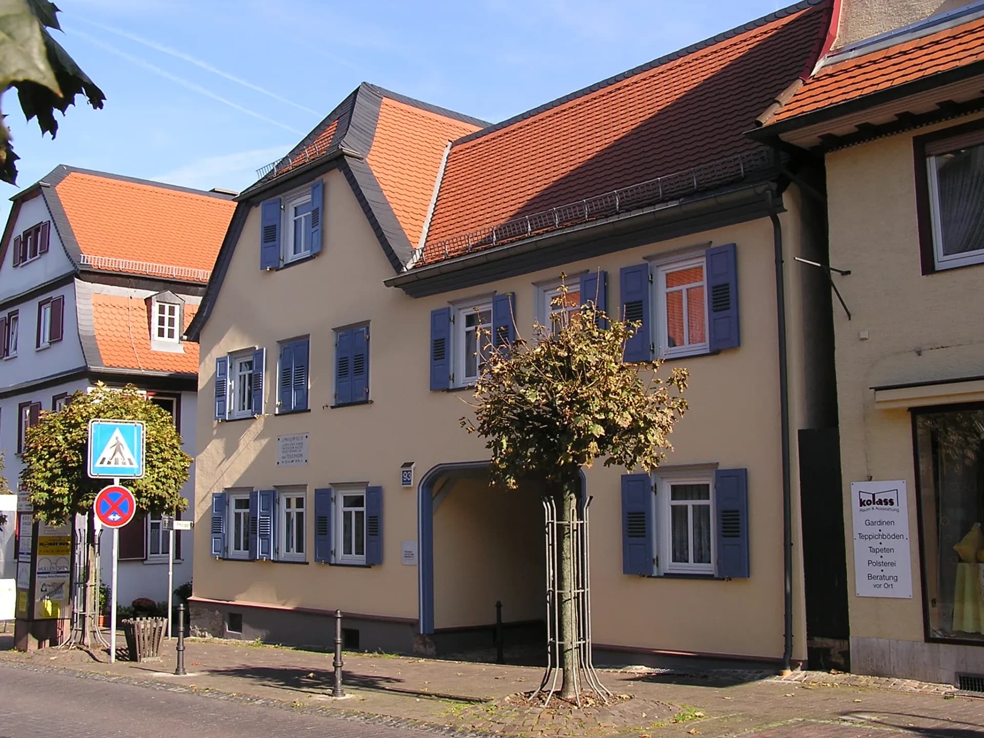 Philipp-Reis-Haus mit Gedenktafel in Friedrichsdorf