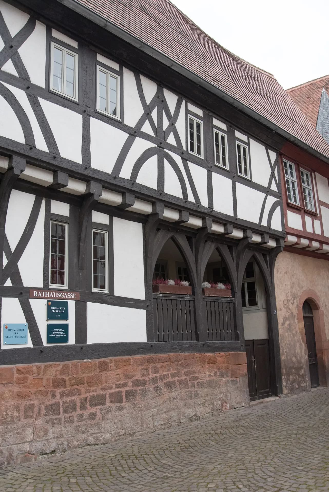 Arkaden am Haus Rathausgasse 2 in Büdingen
