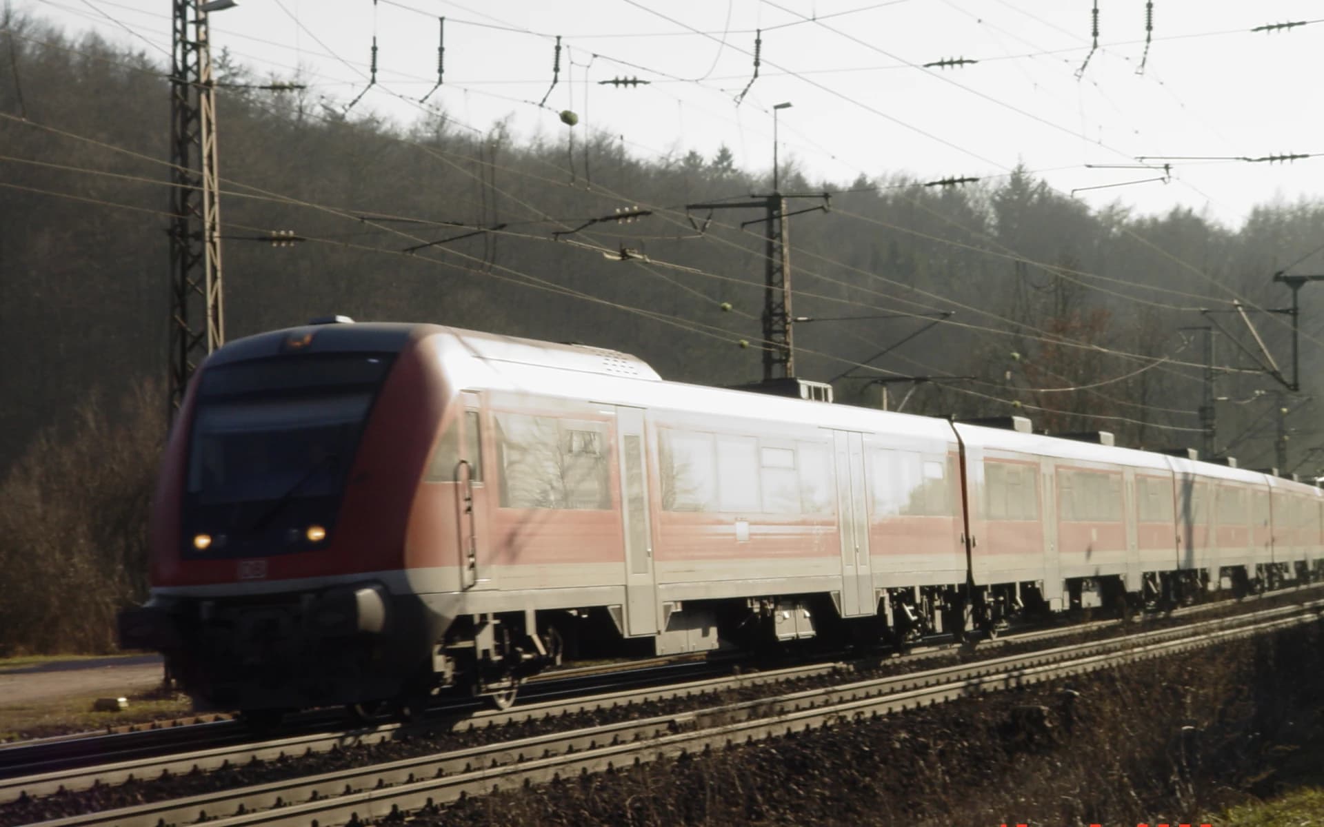 Regionalexpress auf der Spessartrampe bei Laufach