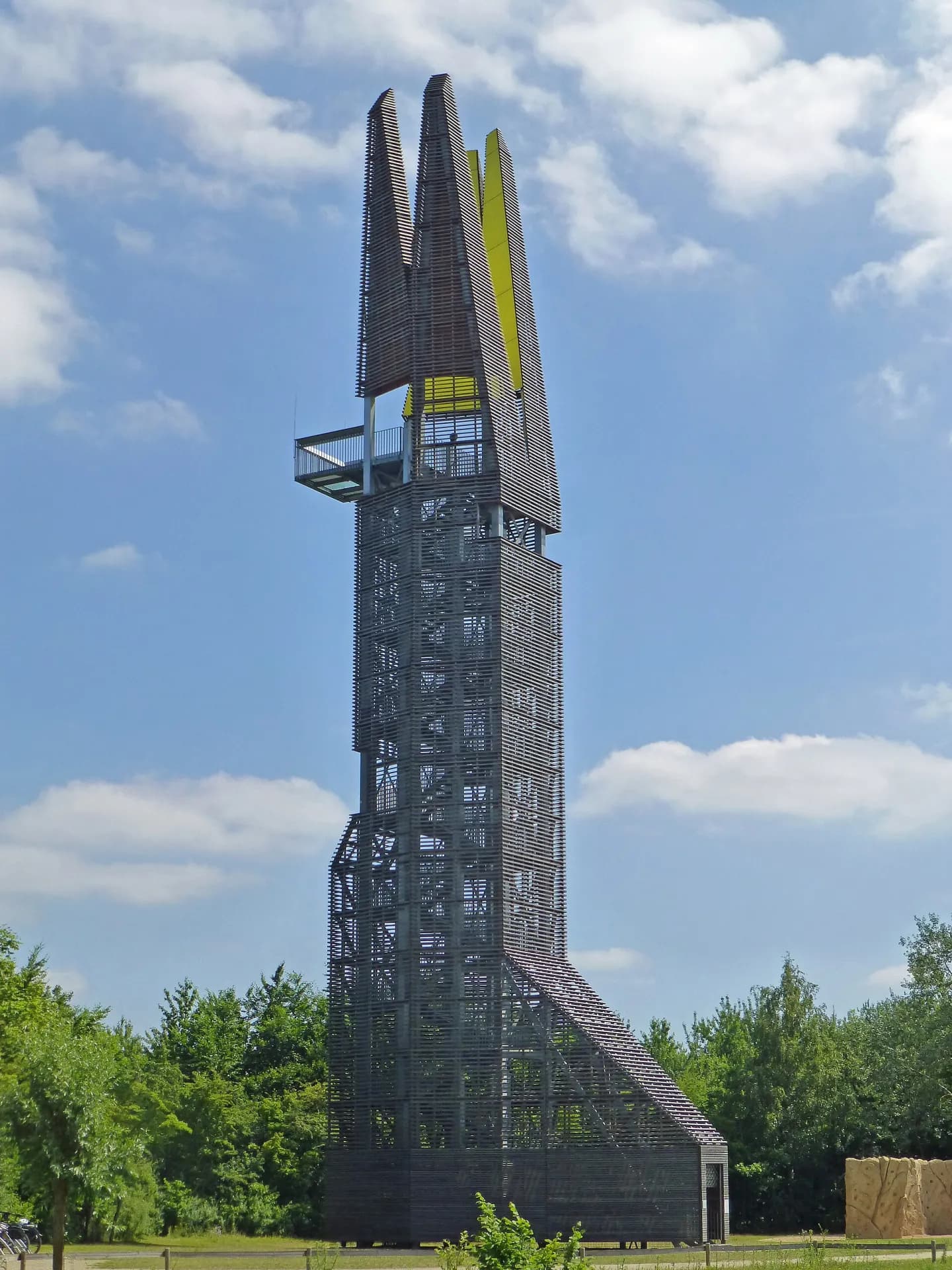Regionalpark-Turm an den Weilbacher Kiesgruben bei Flörsheim am Main