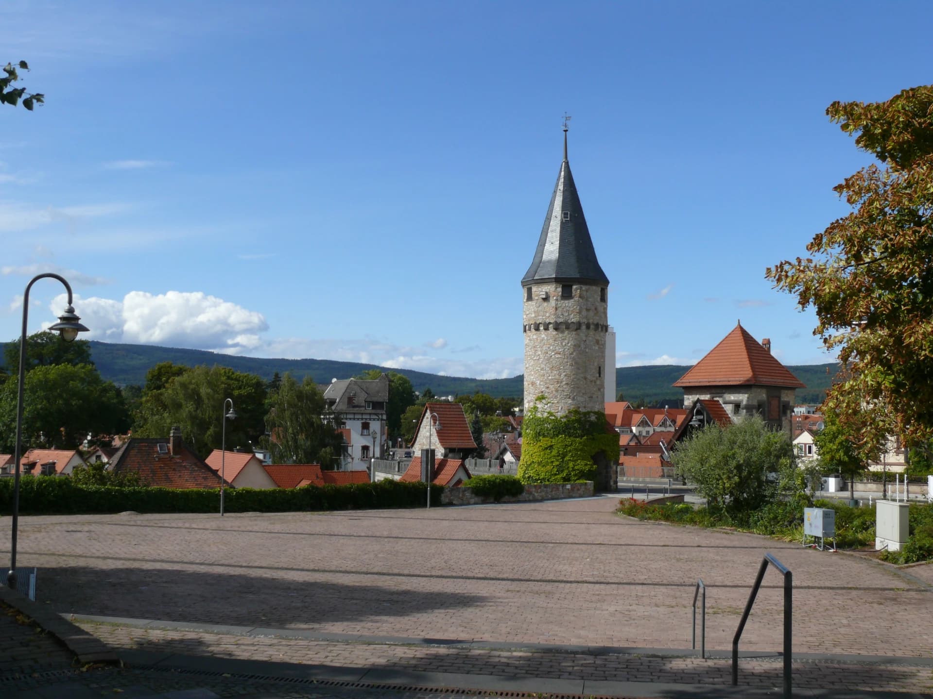 Rundturm an der Ritter-von-Marx-Brücke in Bad Homburg