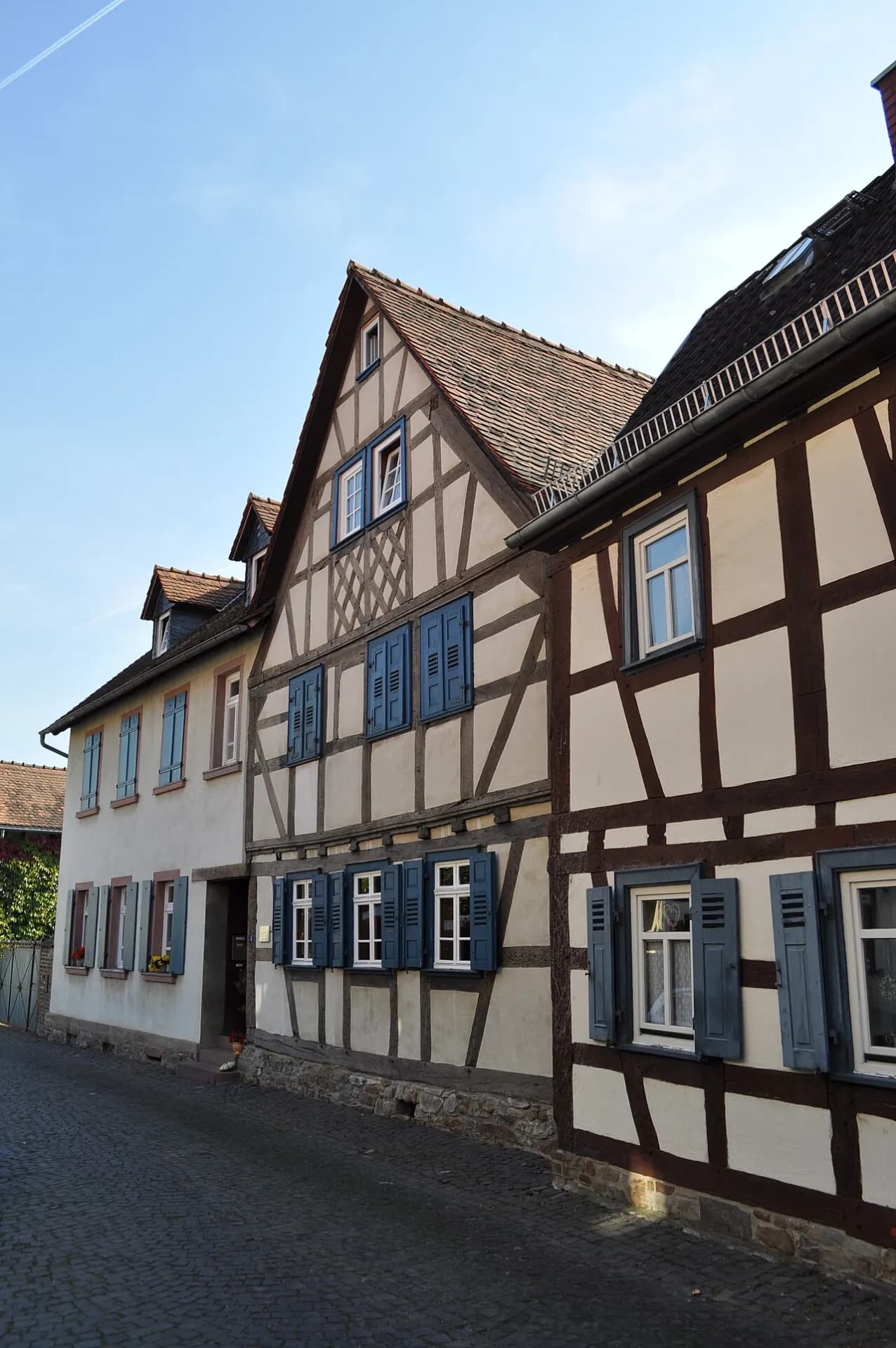 Fachwerkhäuser an der Pfortgasse in Rodheim, Rosbach vor der Höhe
