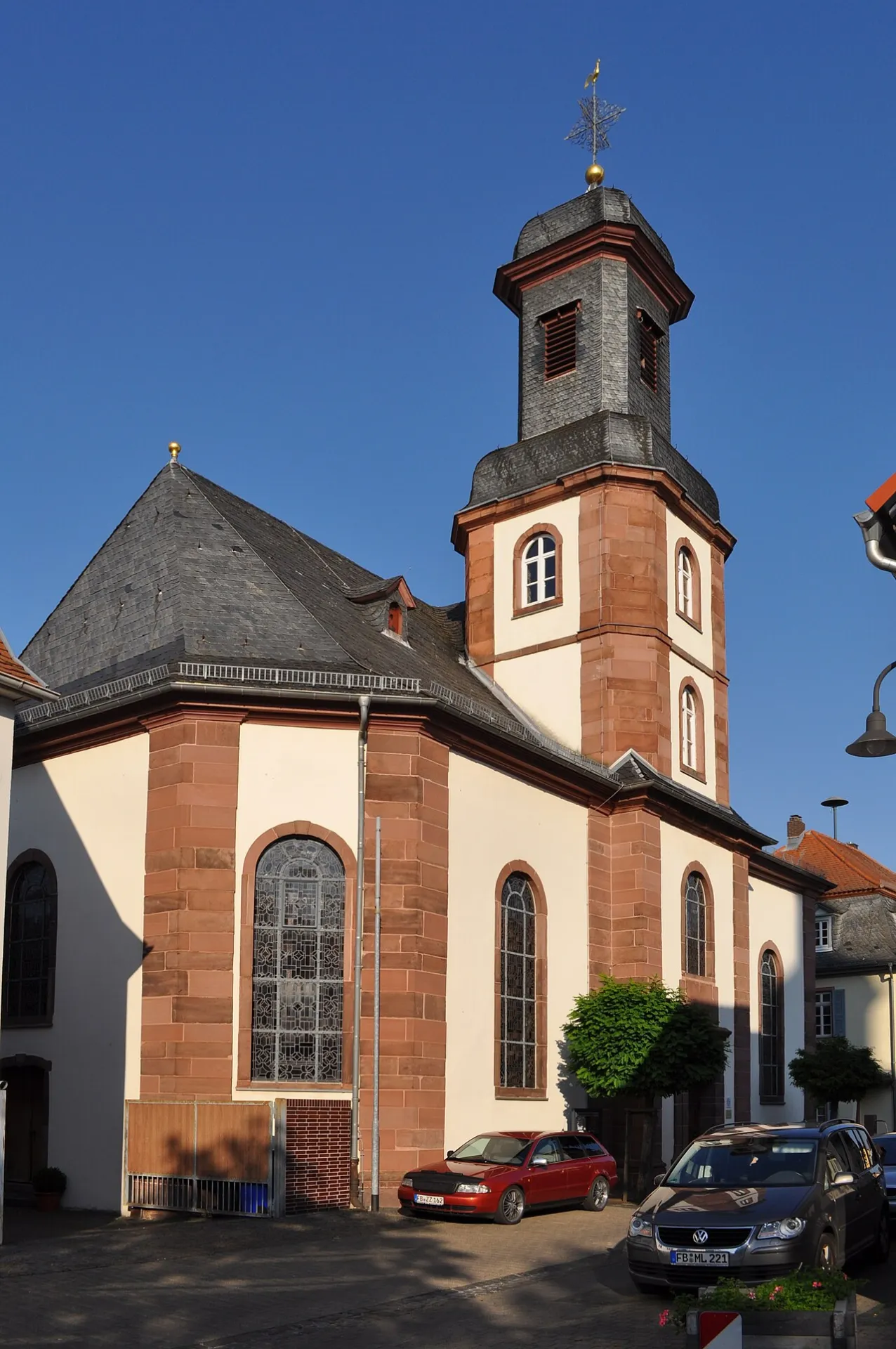 Barocke Reinhardskirche in Rodheim, Rosbach vor der Höhe