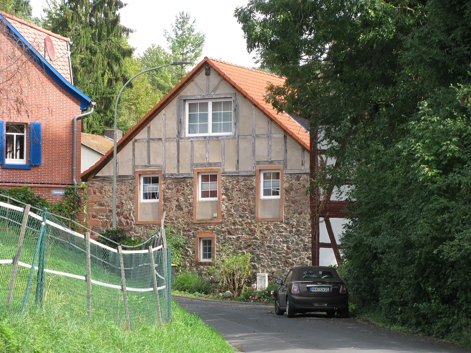Fachwerkhaus am Ronneburger Hof bei Ronneburg-Altwiedermus