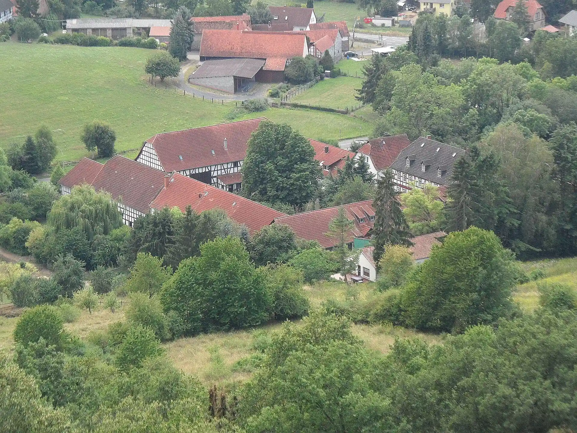 Vierseithof am Ronneburger Hof bei Ronneburg-Altwiedermus