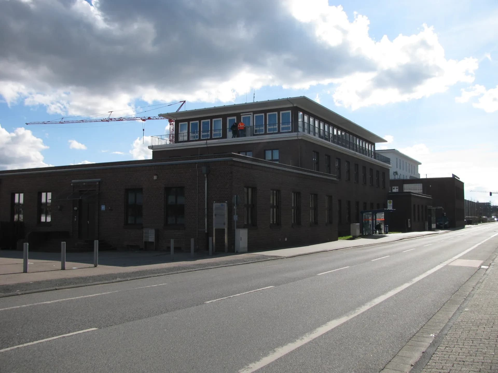 Backsteingebäude in der Rüsselsheimer Straße in Kelsterbach