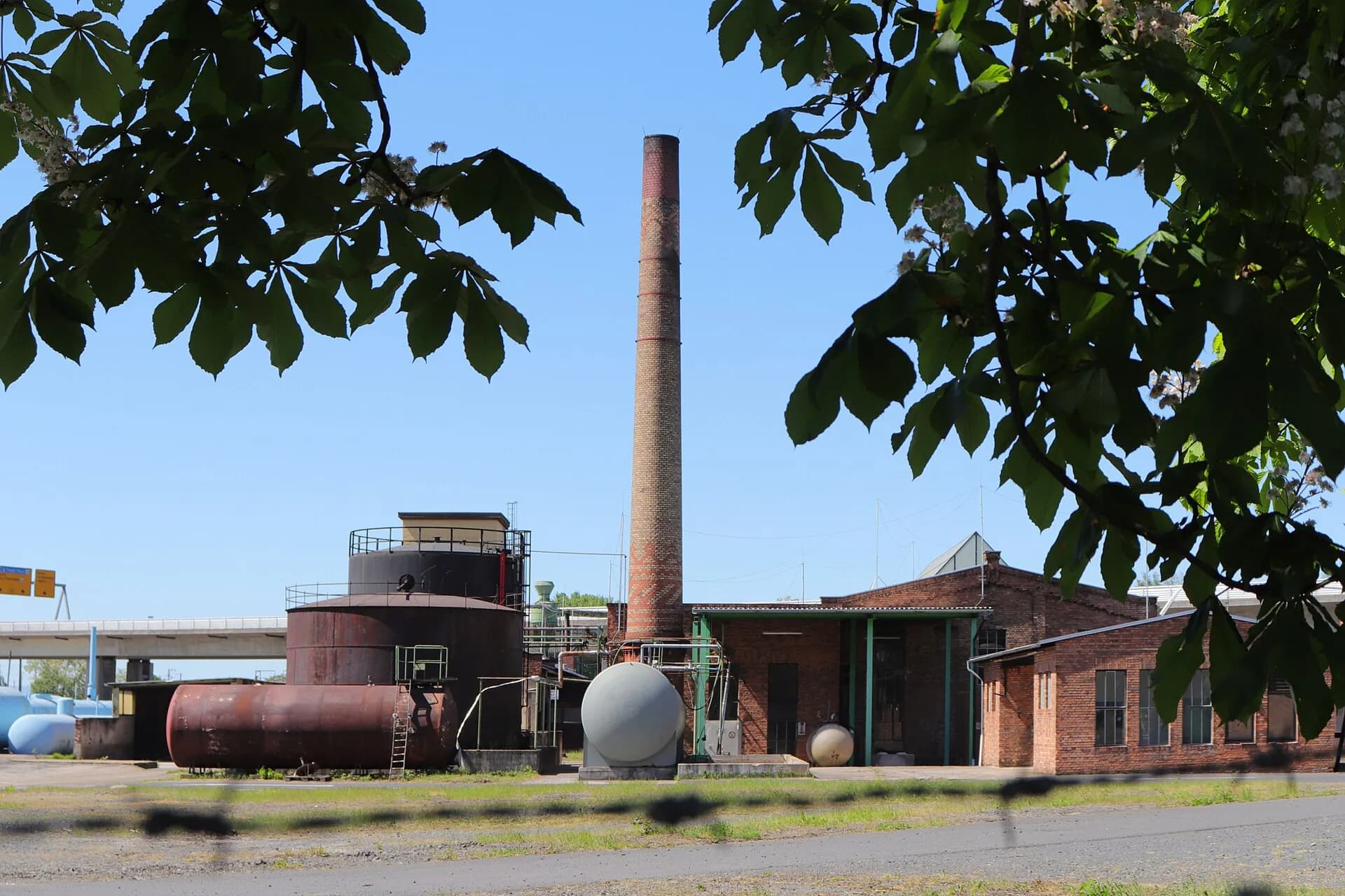 Werksgelände der Rütgers-Werke in Hanau-Großauheim
