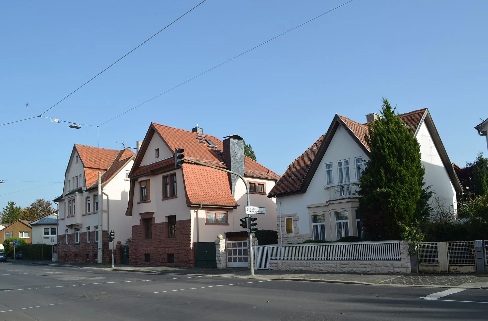 Villenzeile an der Rumpenheimer Straße in Offenbach-Bürgel