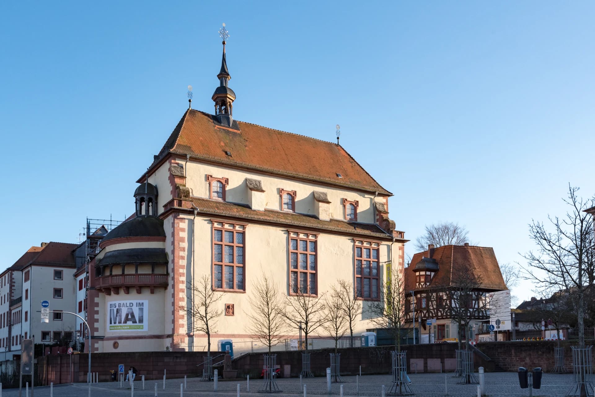 Historischer Saalbau in der Pfaffengasse in Aschaffenburg