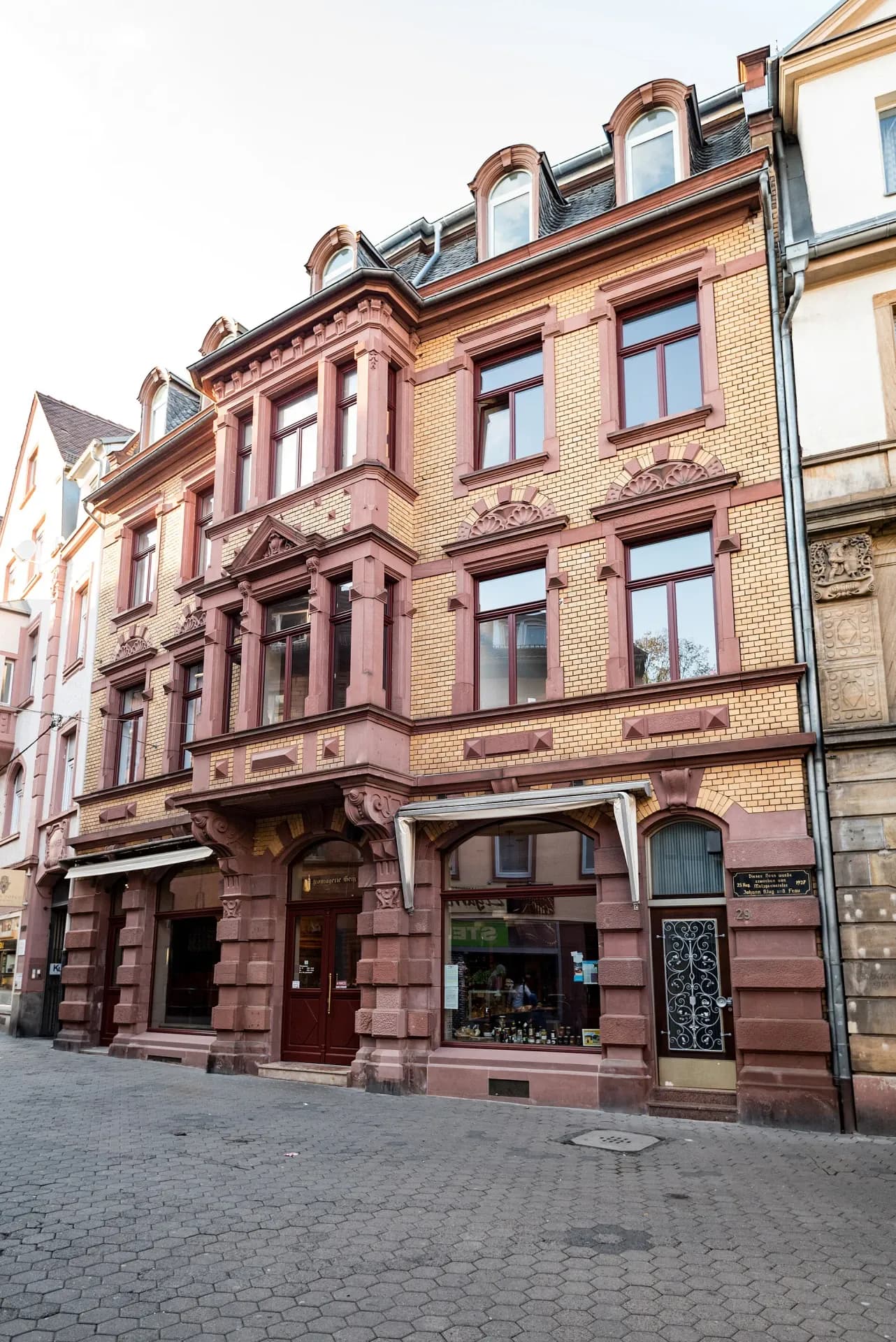 Gründerzeit-Eckhaus in der Sandgasse 29 in Aschaffenburg