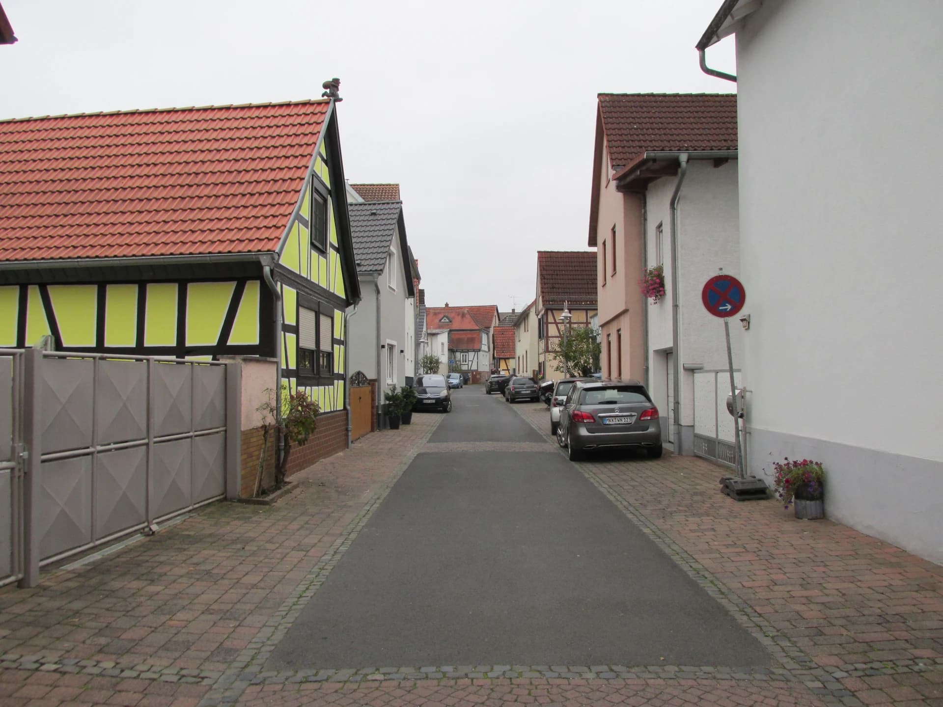 Fachwerkhäuser in der Schäfergasse in Niederdorfelden