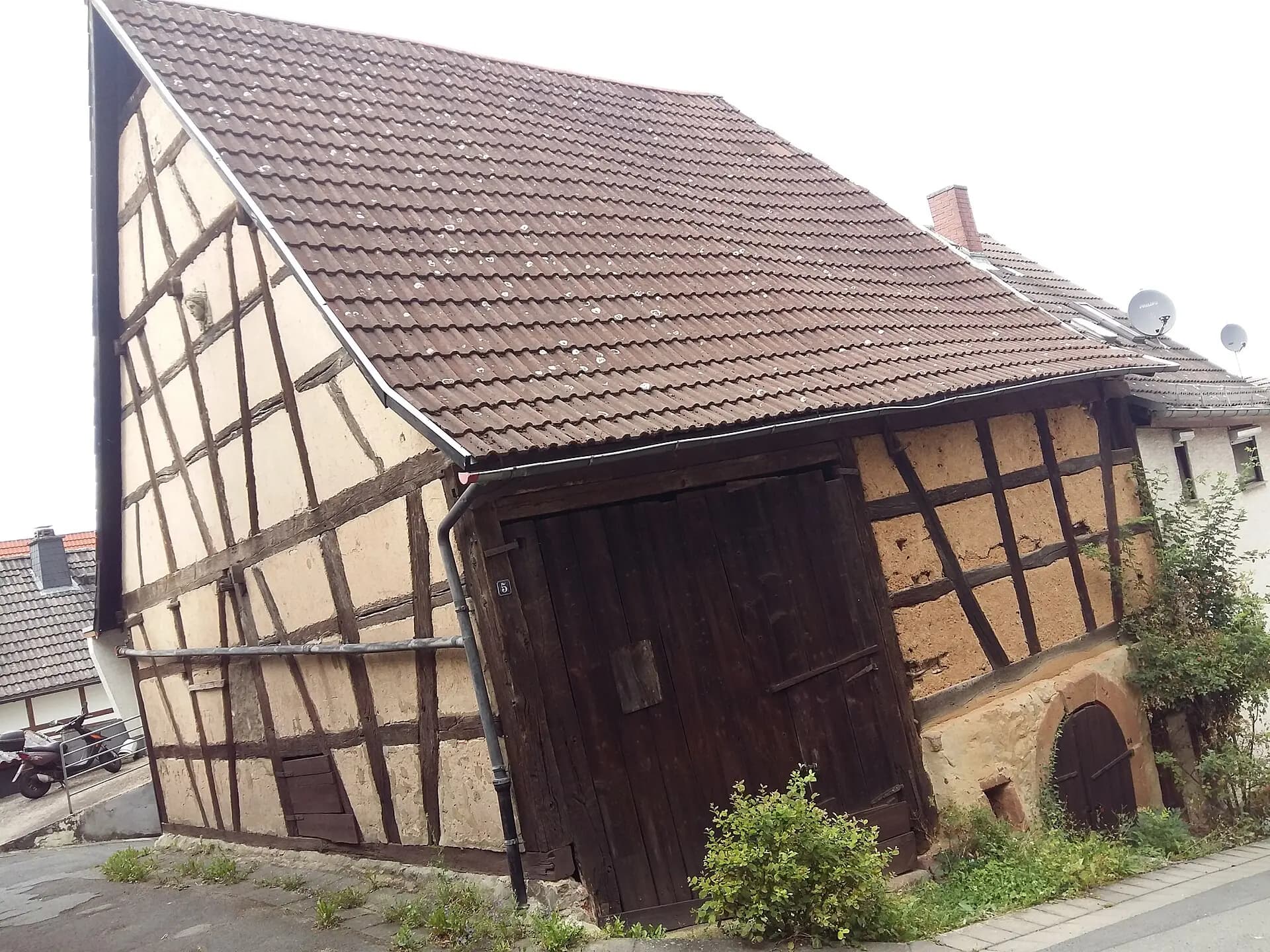 Fachwerkscheune am Alten Rathaus in Otzberg-Hering