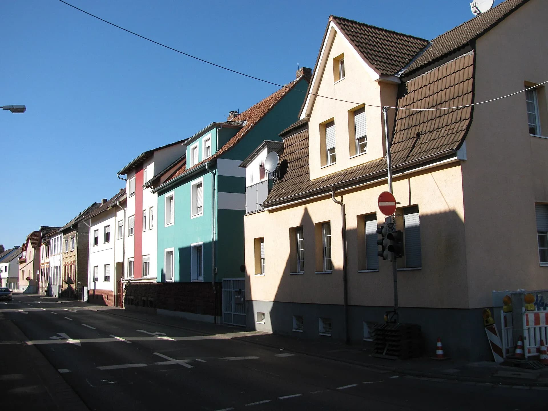 Wohnhäuser in der Schillerstraße in Mühlheim am Main