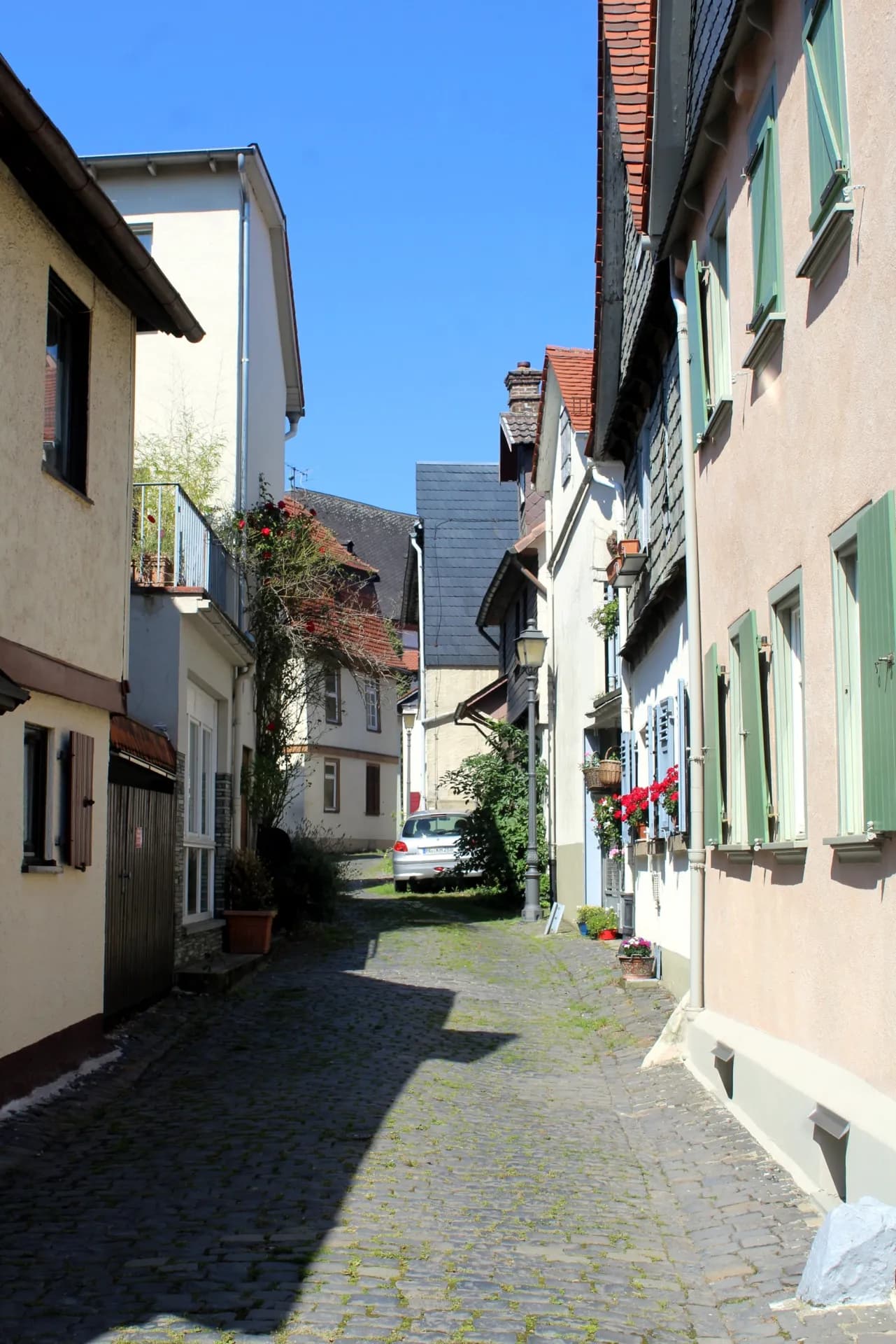 Schirnstraße in der Altstadt von Kronberg im Taunus