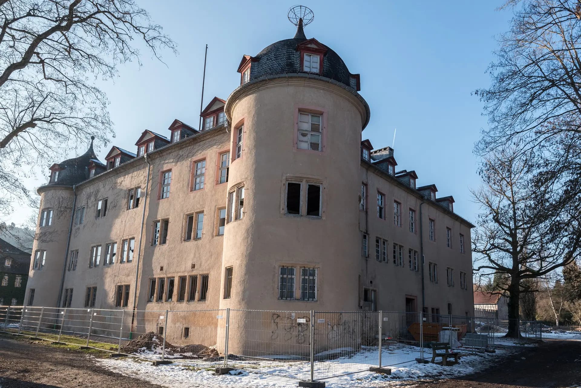 Rundturm des Schlosses in Wächtersbach