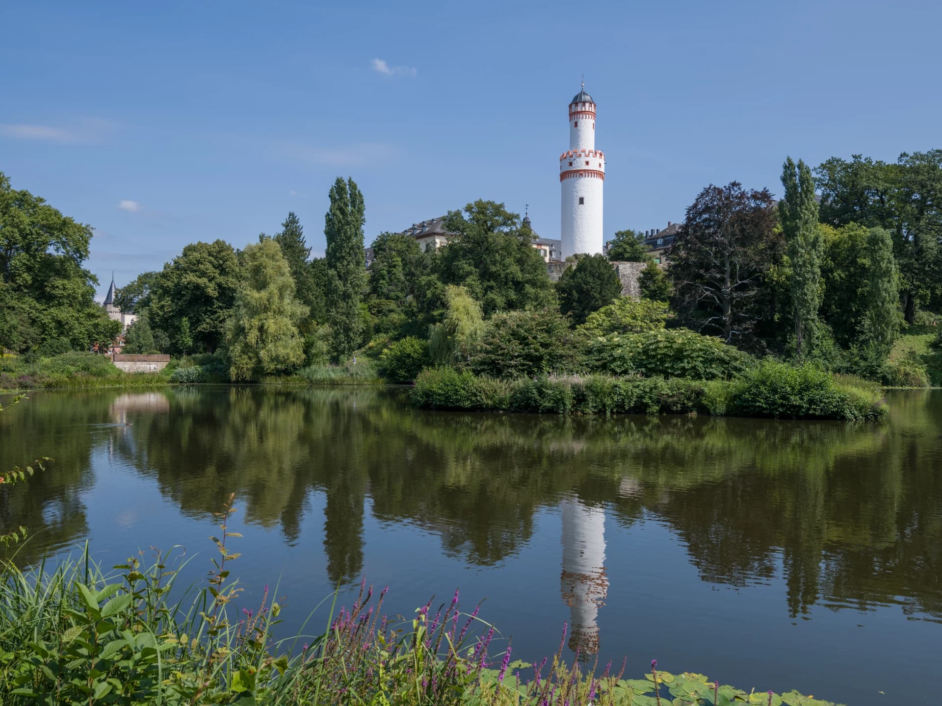 Schloss und Schlosspark Bad Homburg von Westen