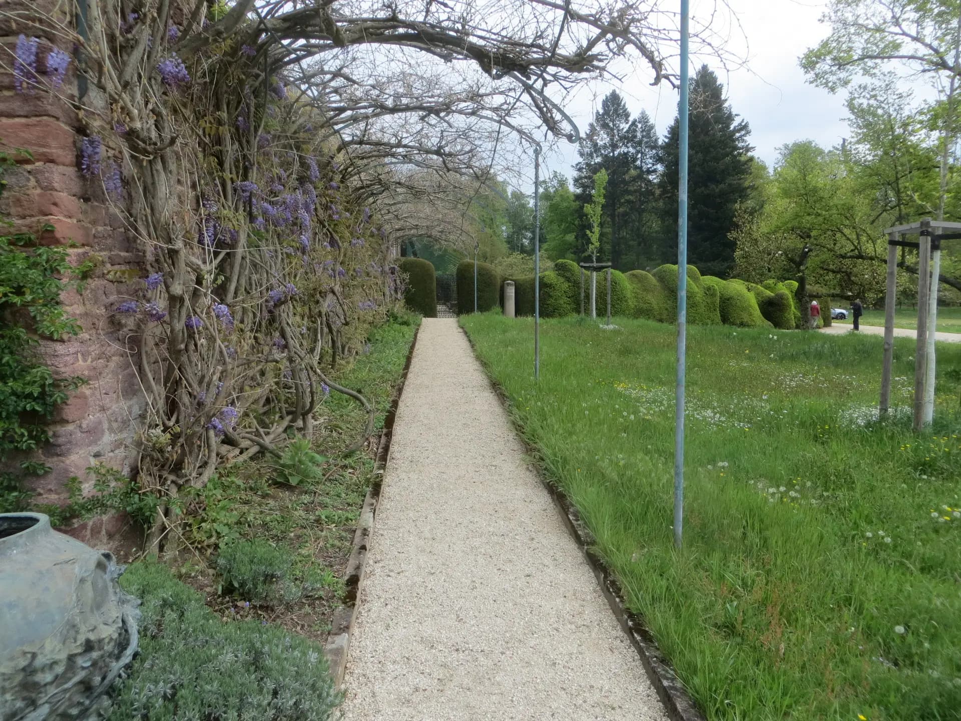 Weg am Damengarten von Schloss Wolfsgarten bei Langen
