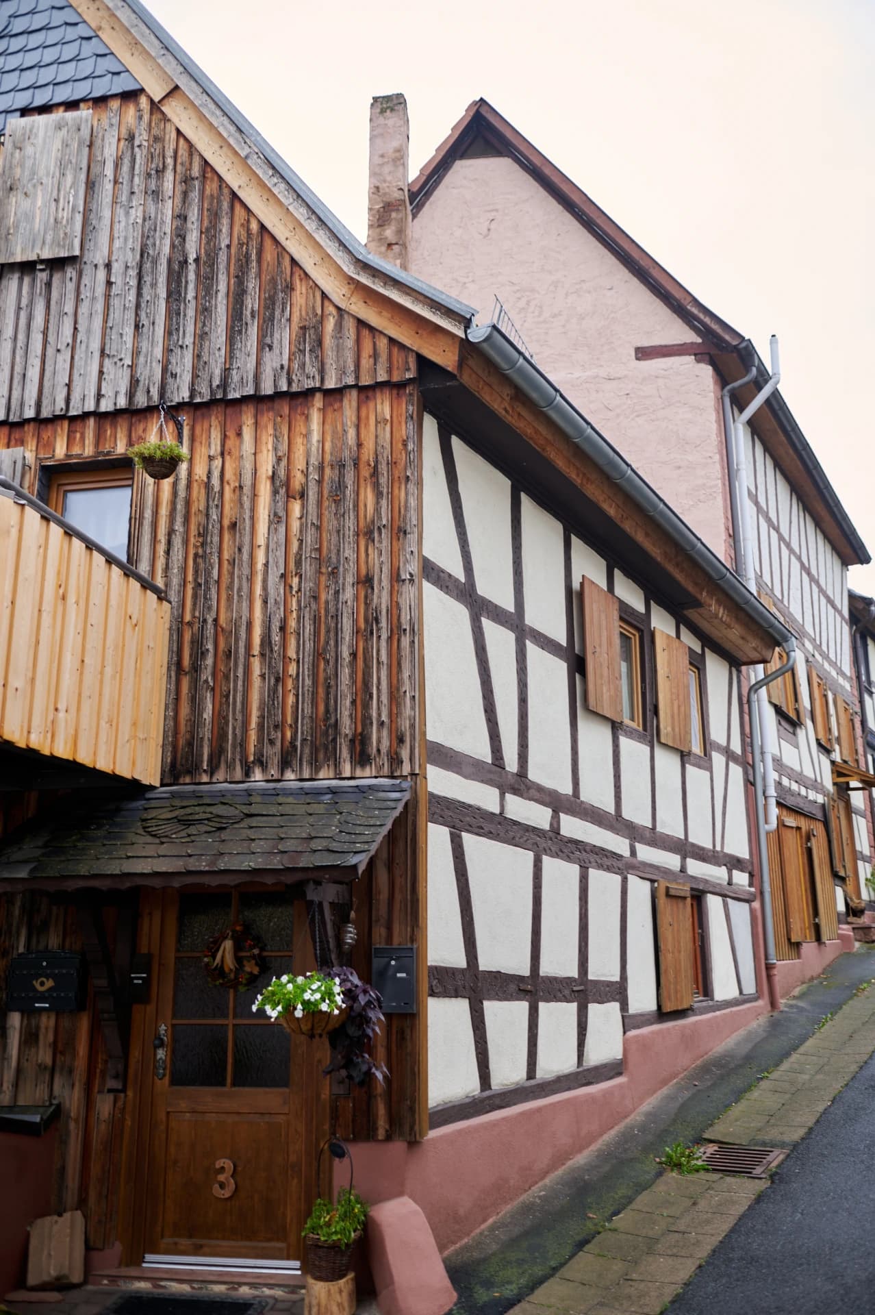 Gasse an der Schlossbergstraße in Nidderau-Windecken
