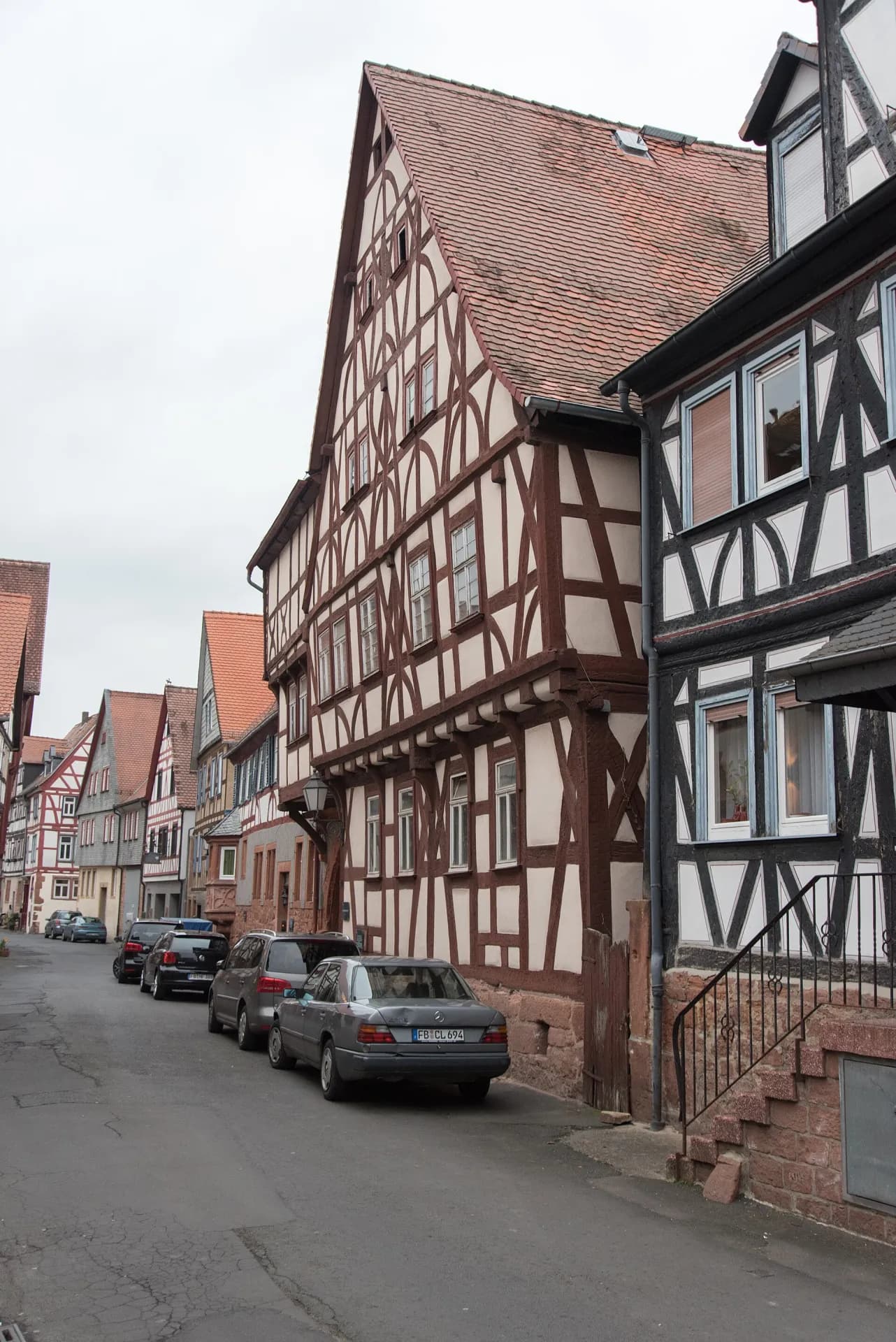 Schlossgasse mit dem Haus Nummer 11 in Büdingen