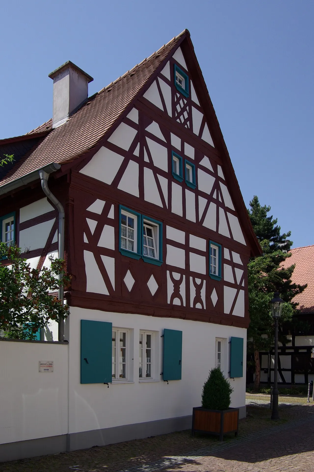 Fachwerkgiebel an der Schlossstraße in Heusenstamm