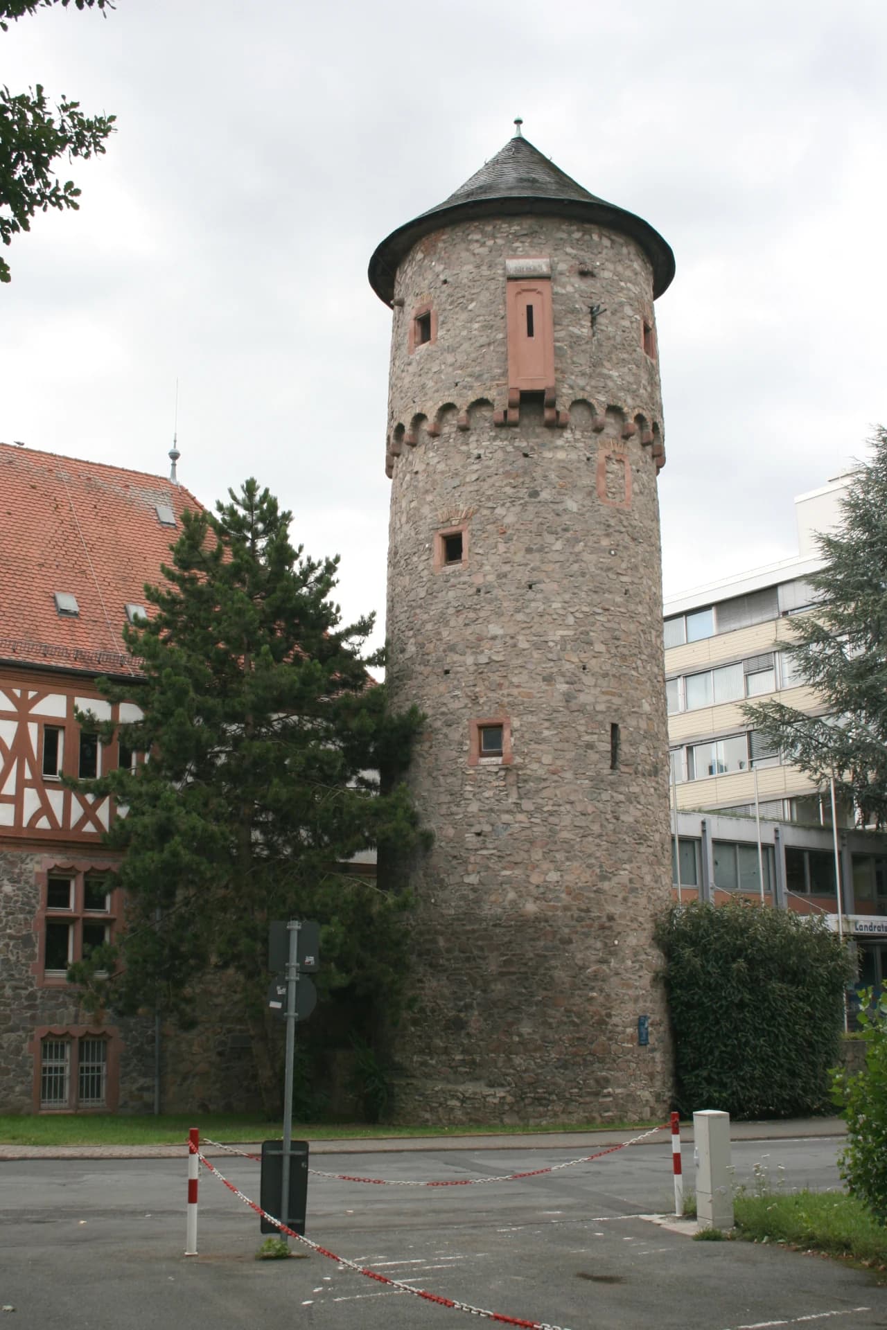 Spätgotischer Schlossturm in Dieburg