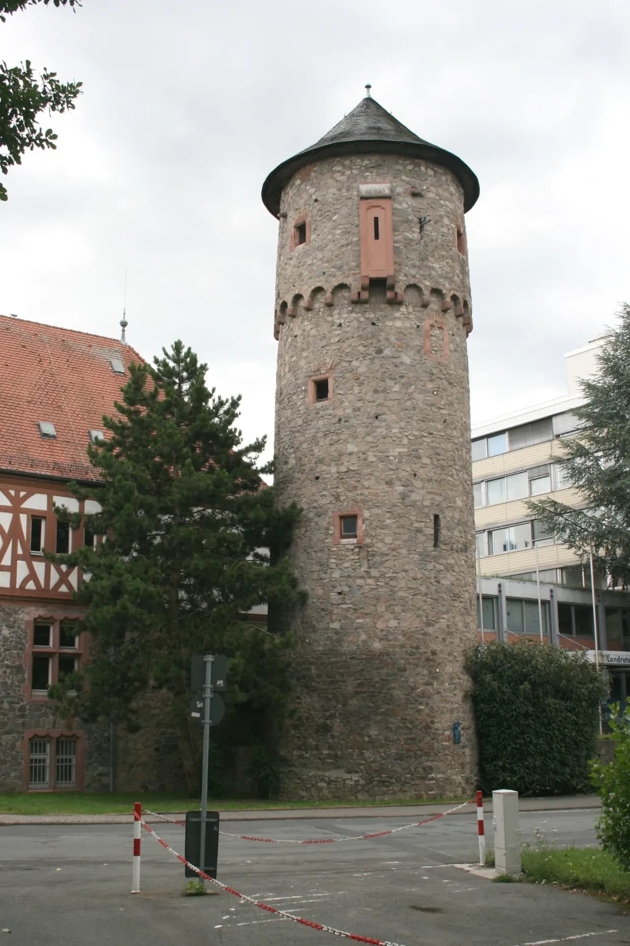 Spätgotischer Schlossturm in Dieburg