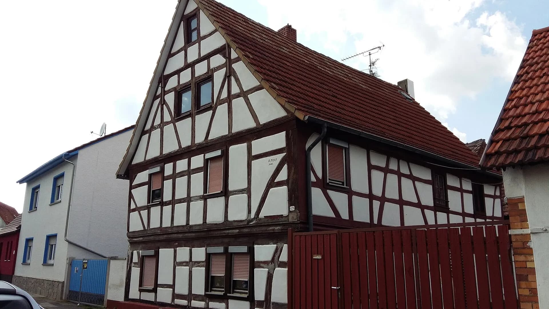 Fachwerkhaus in der Schulstraße in Münster (Hessen)